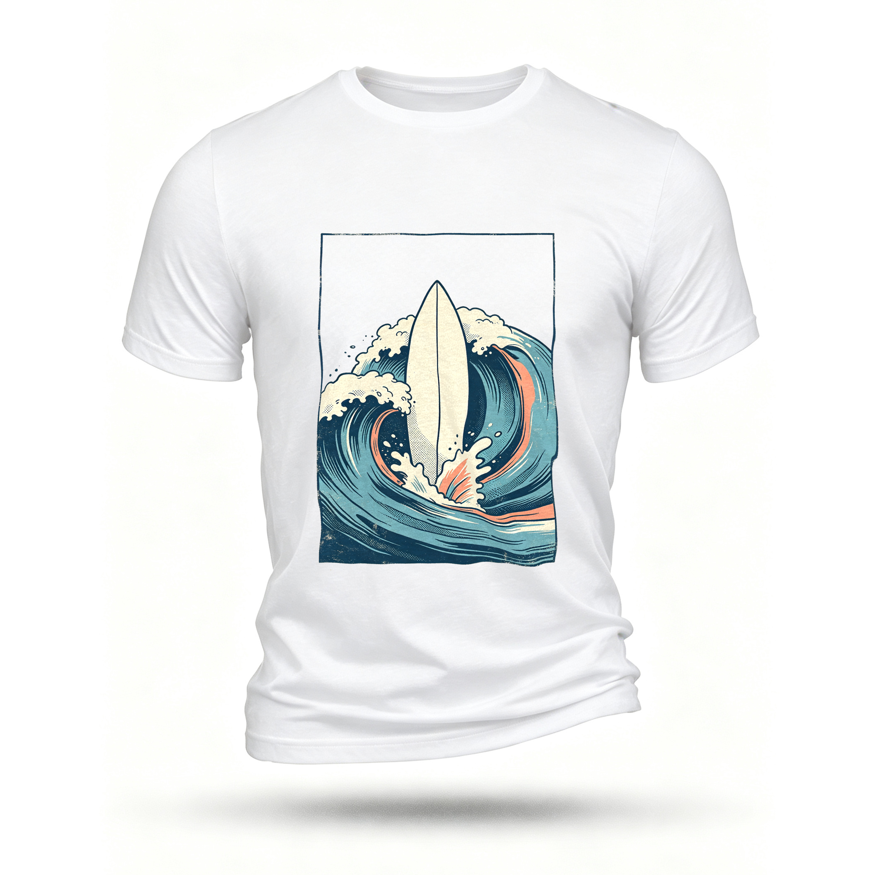 White T-shirt, front print