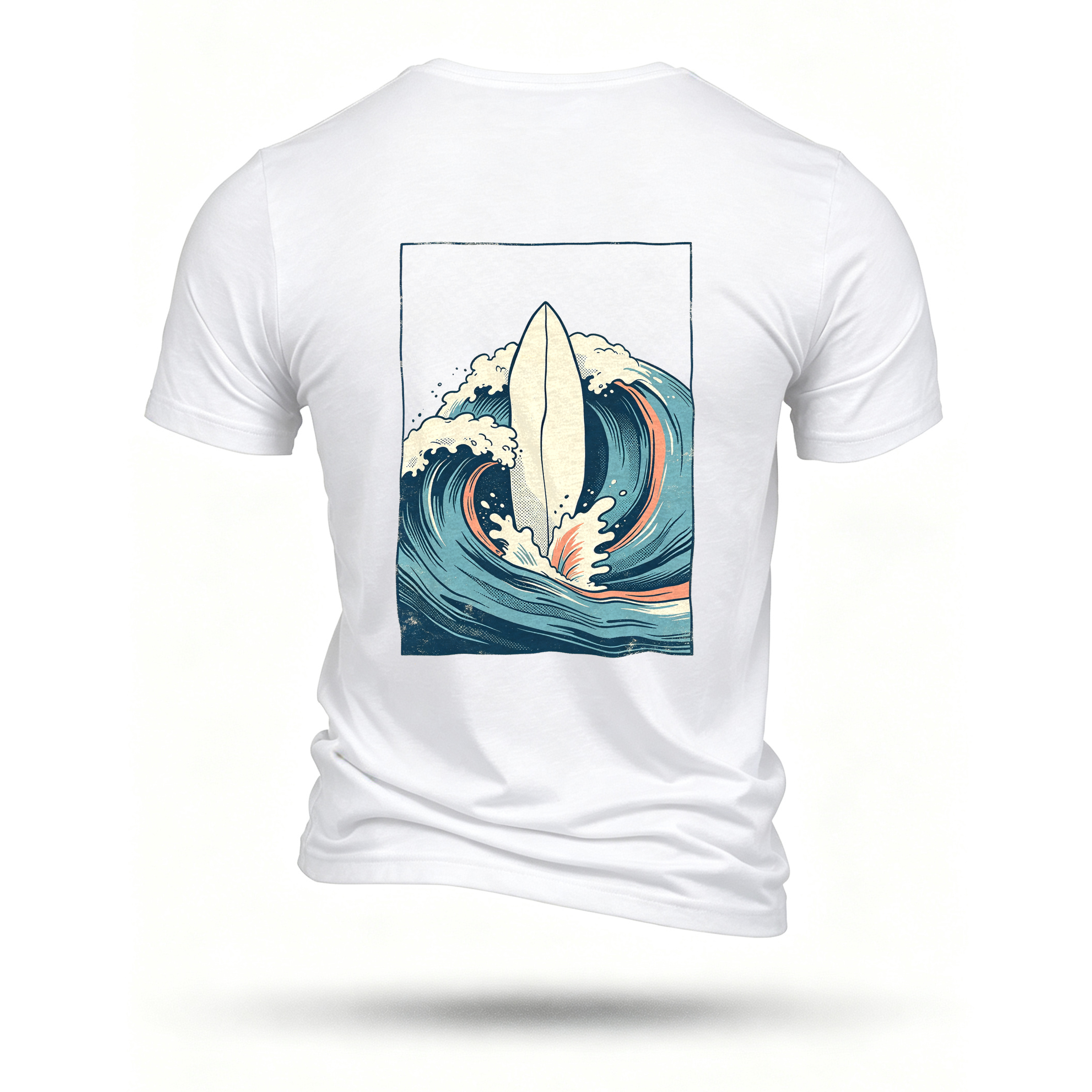 White T-shirt, back print