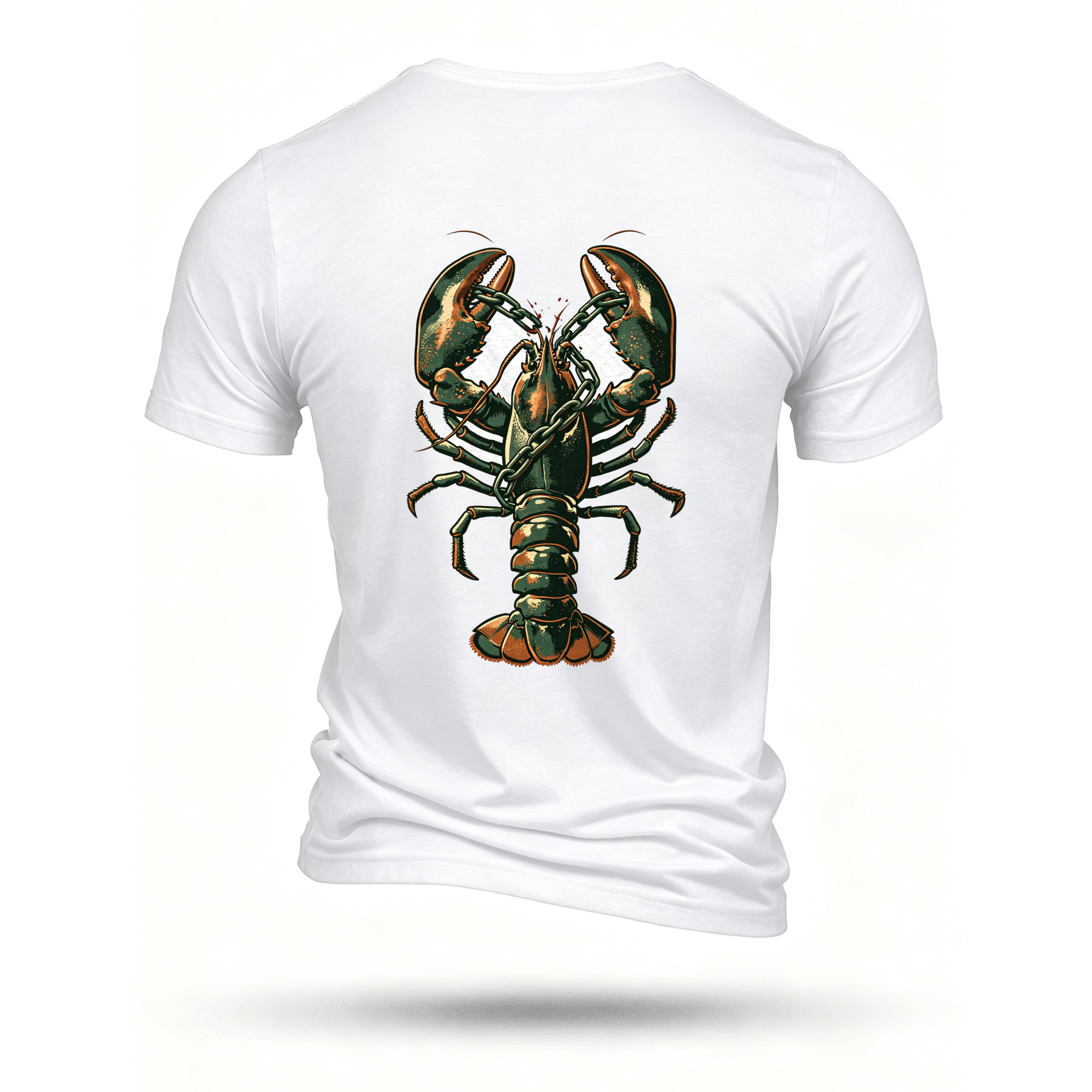 White T-shirt, back print