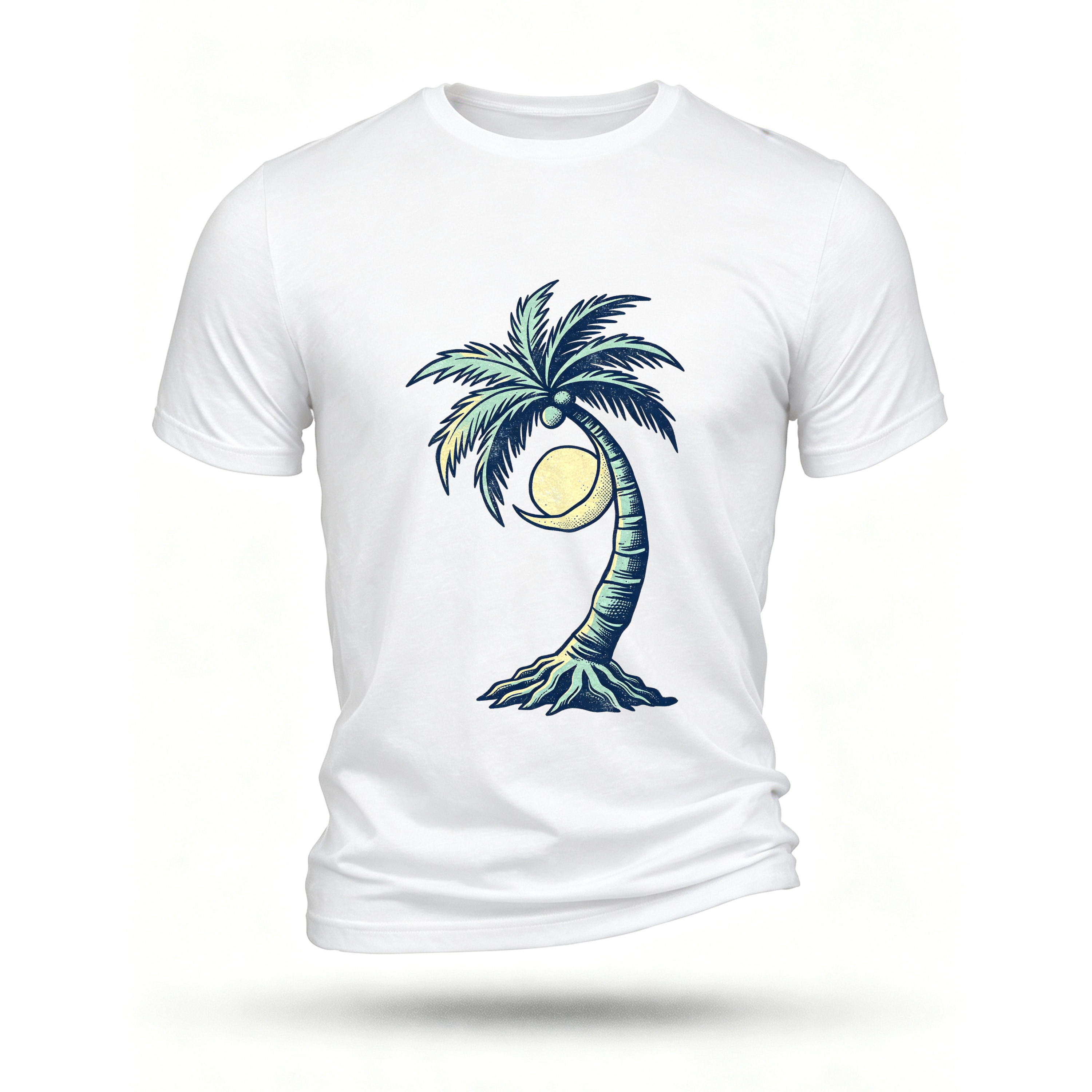 White T-shirt, front print