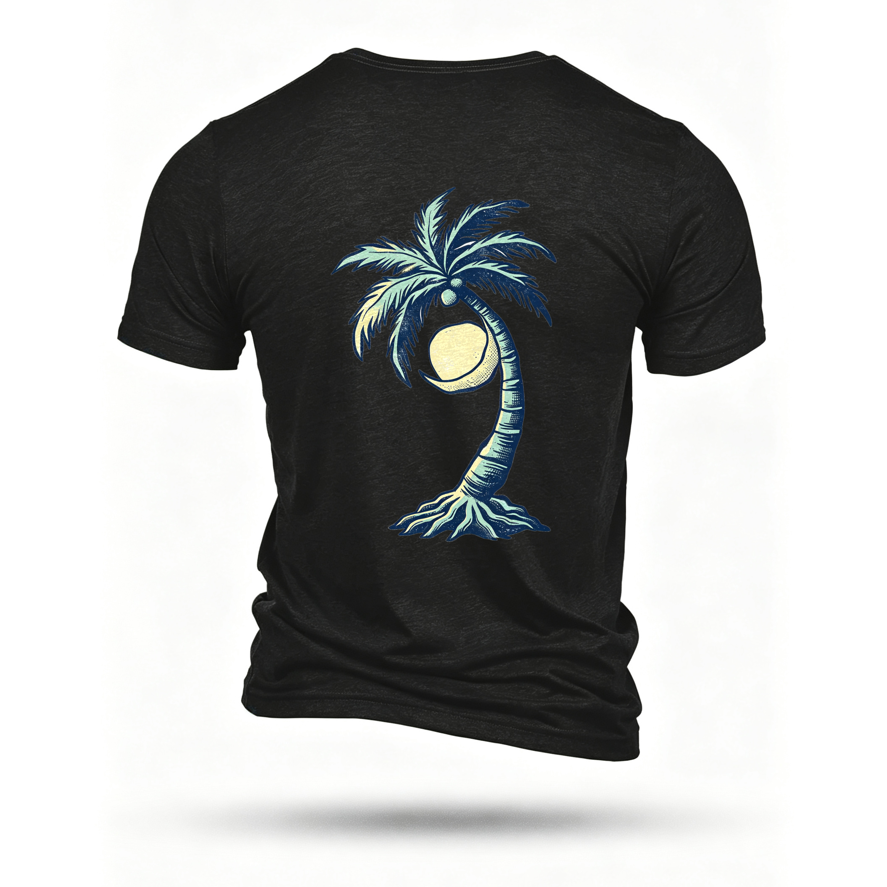 Black T-shirt, back print