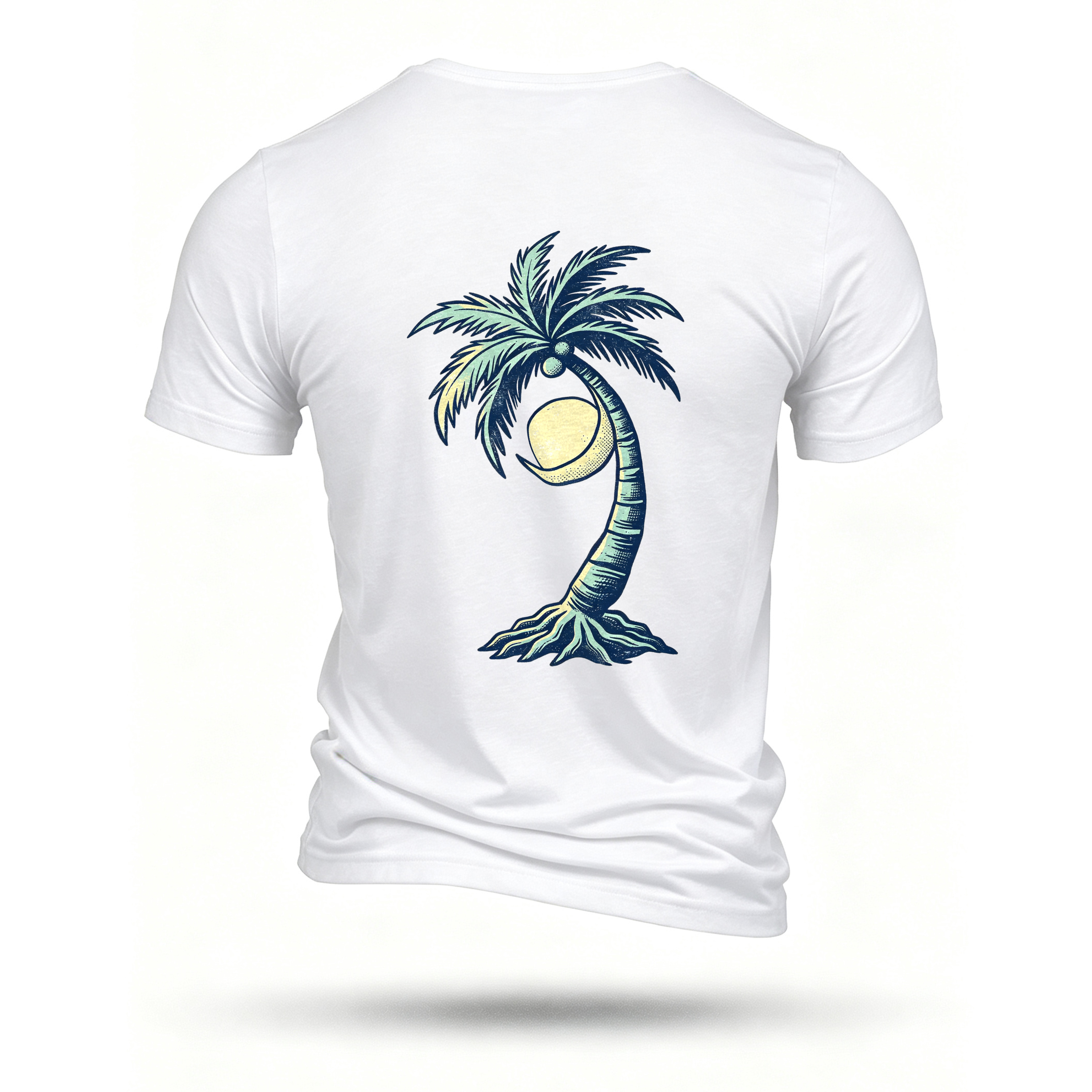 White T-shirt, back print