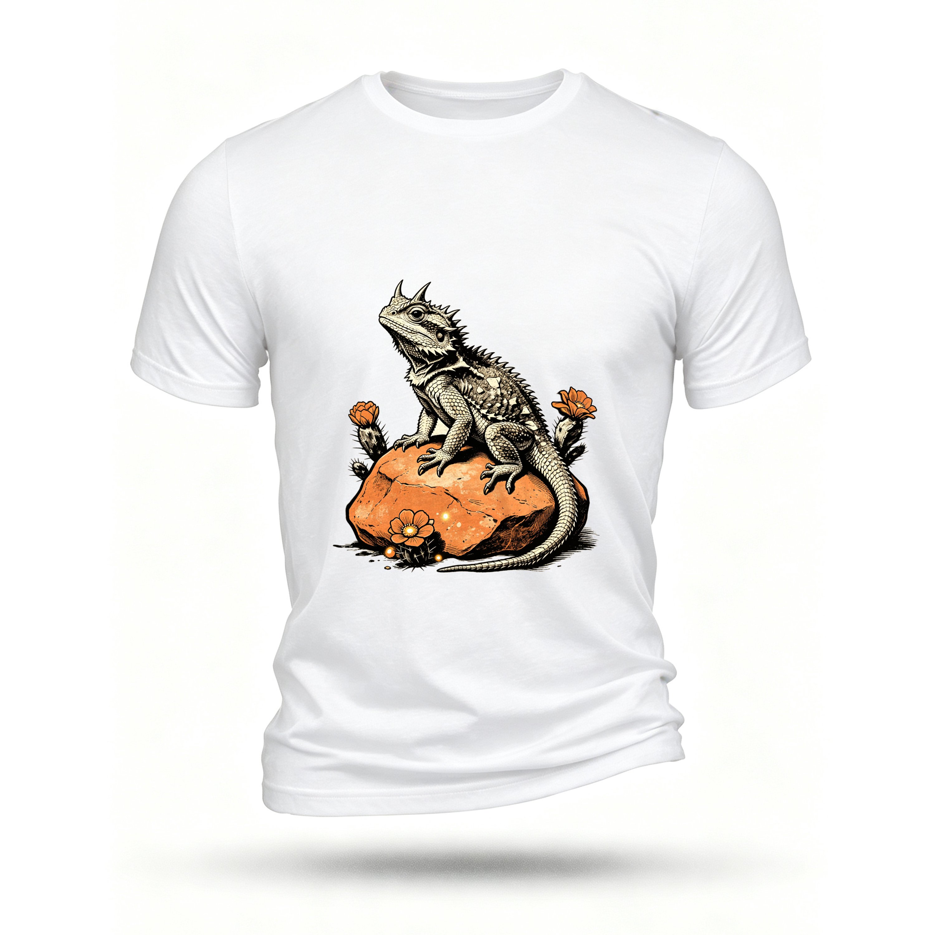 White T-shirt, front print