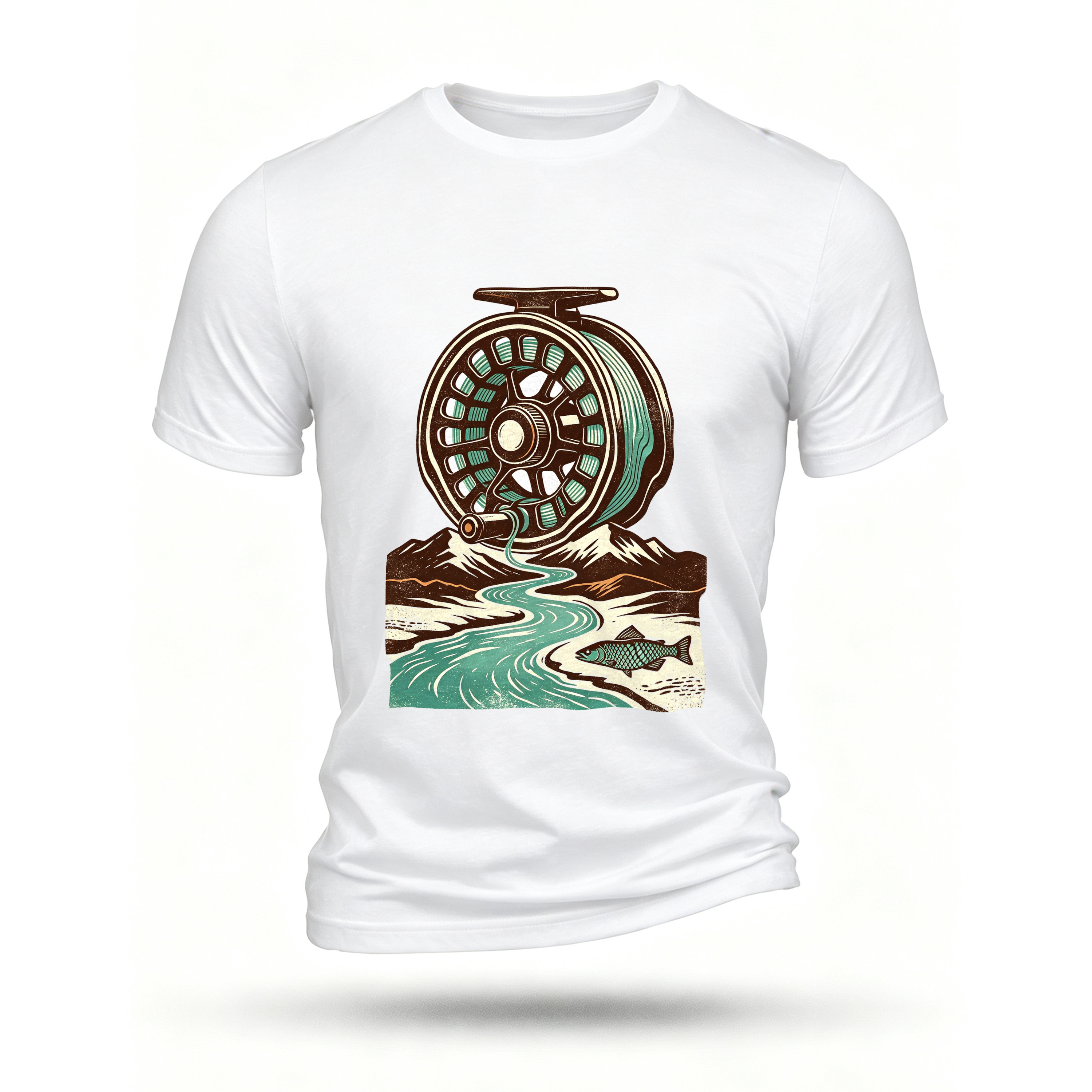 White T-shirt, front print