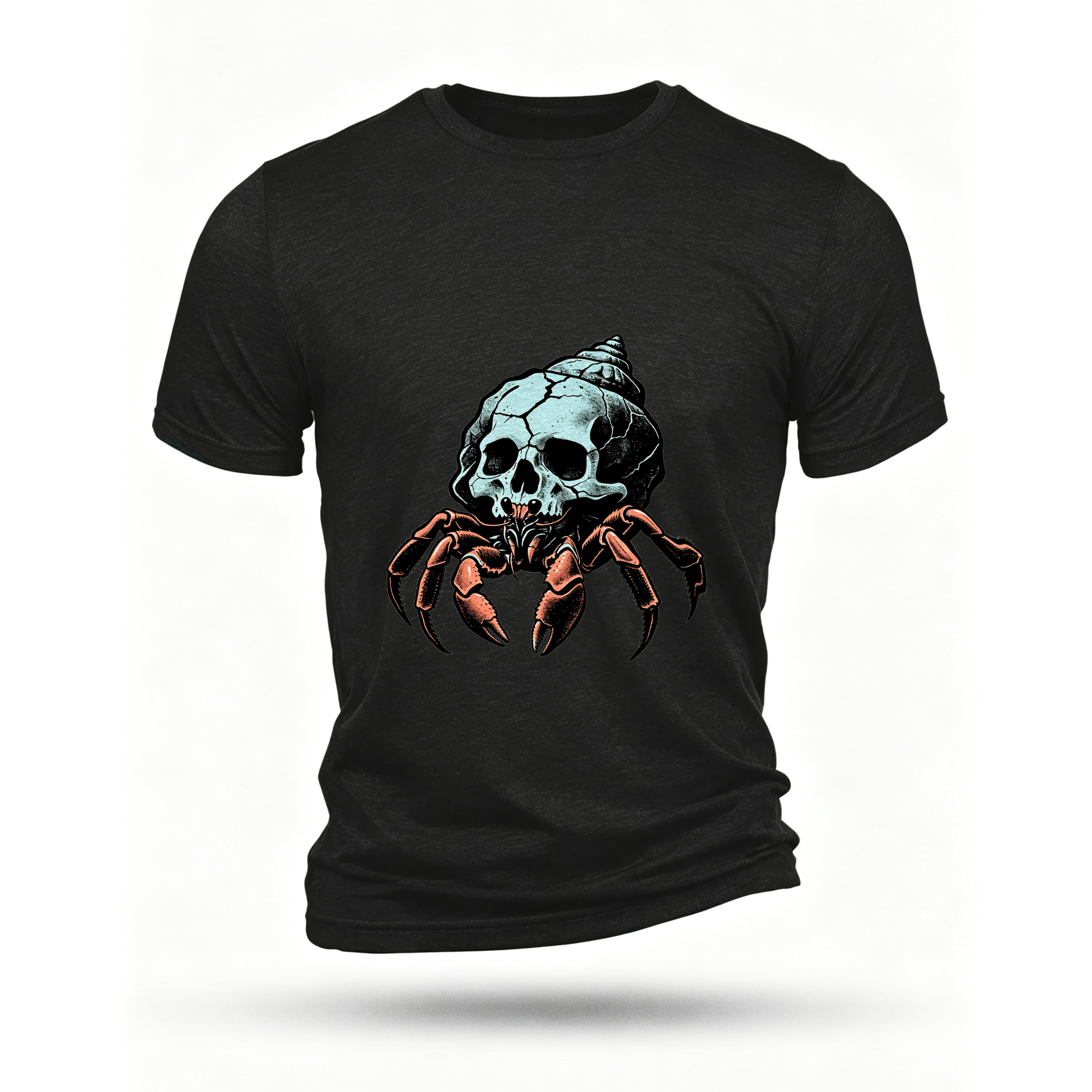 Black T-shirt, front print