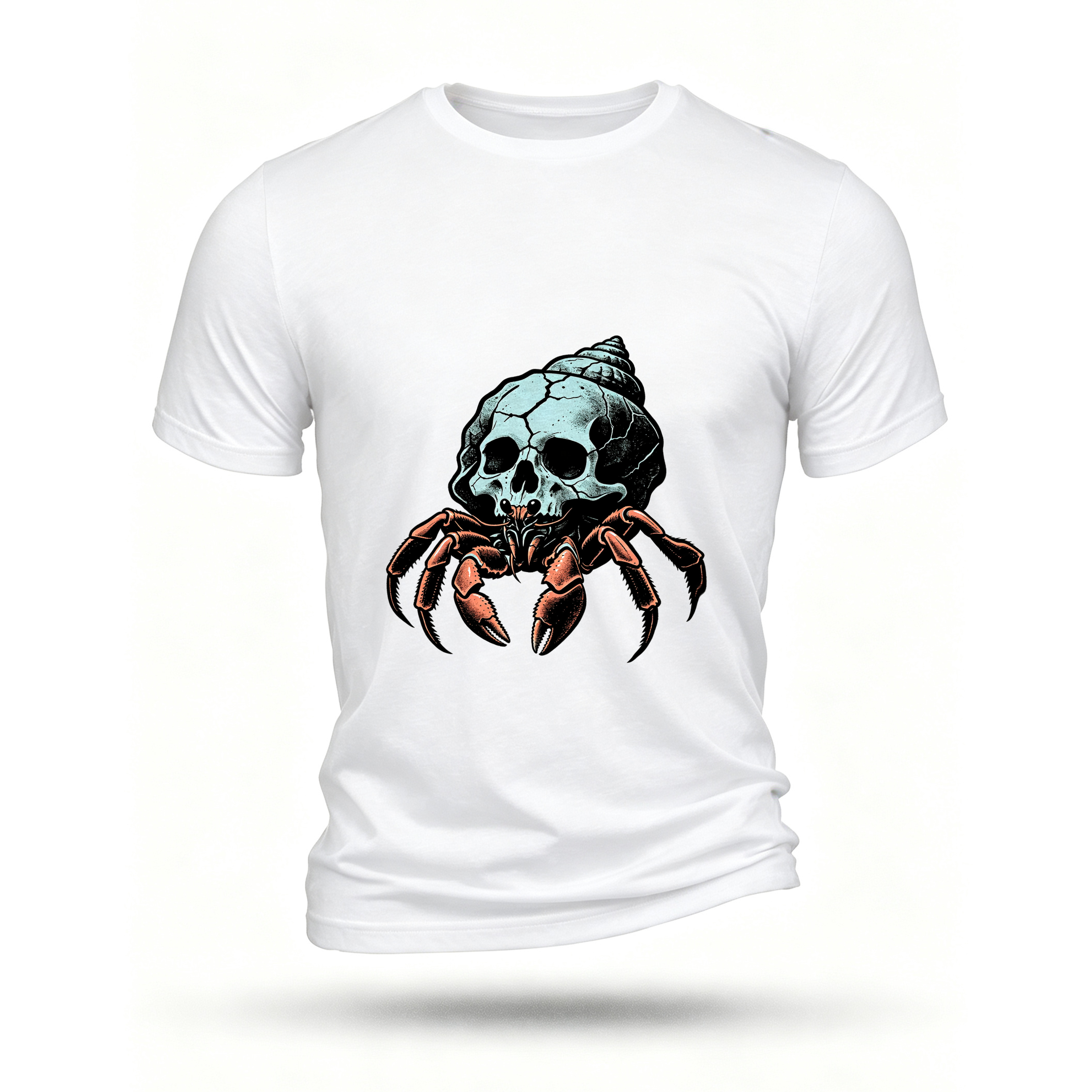 White T-shirt, front print