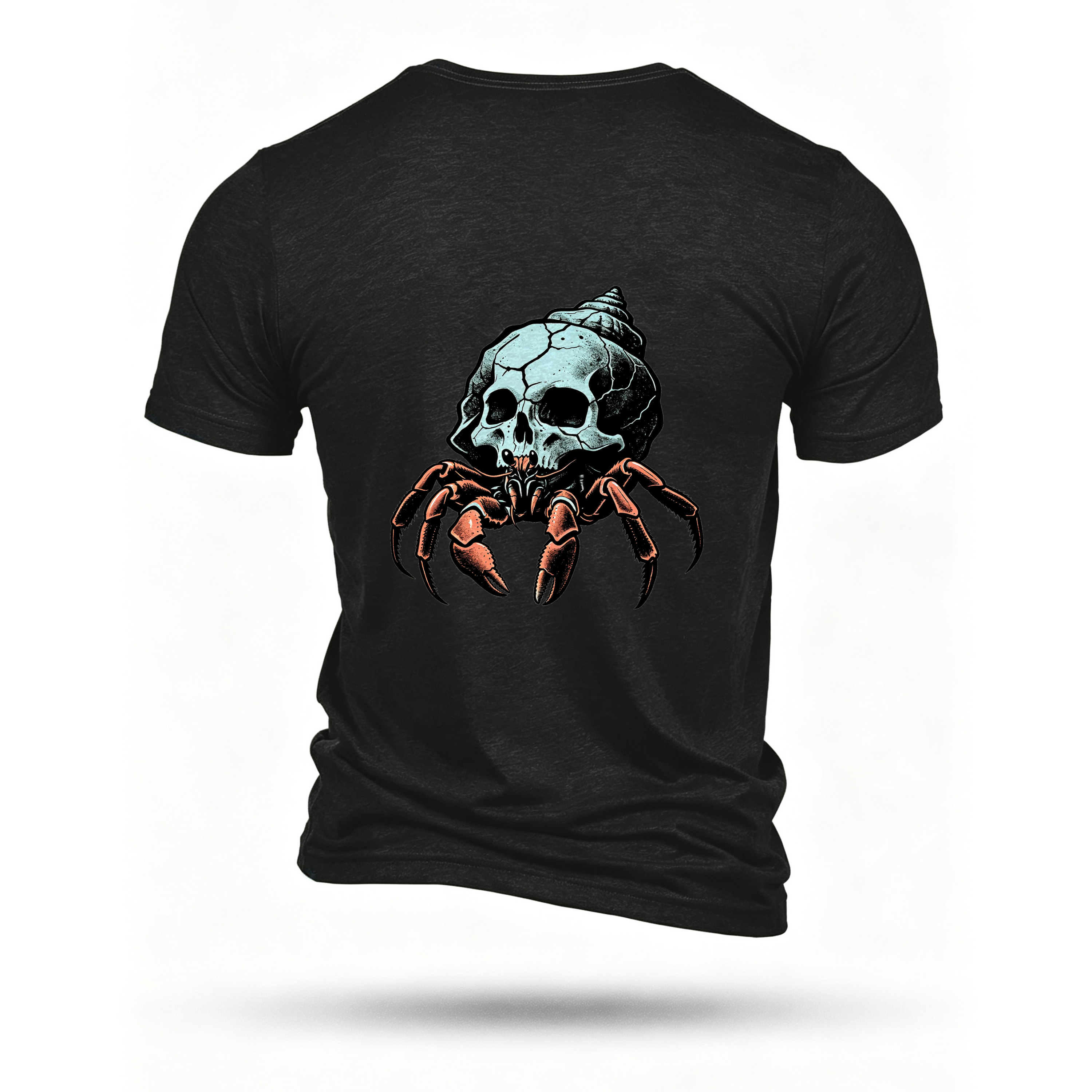 Black T-shirt, back print