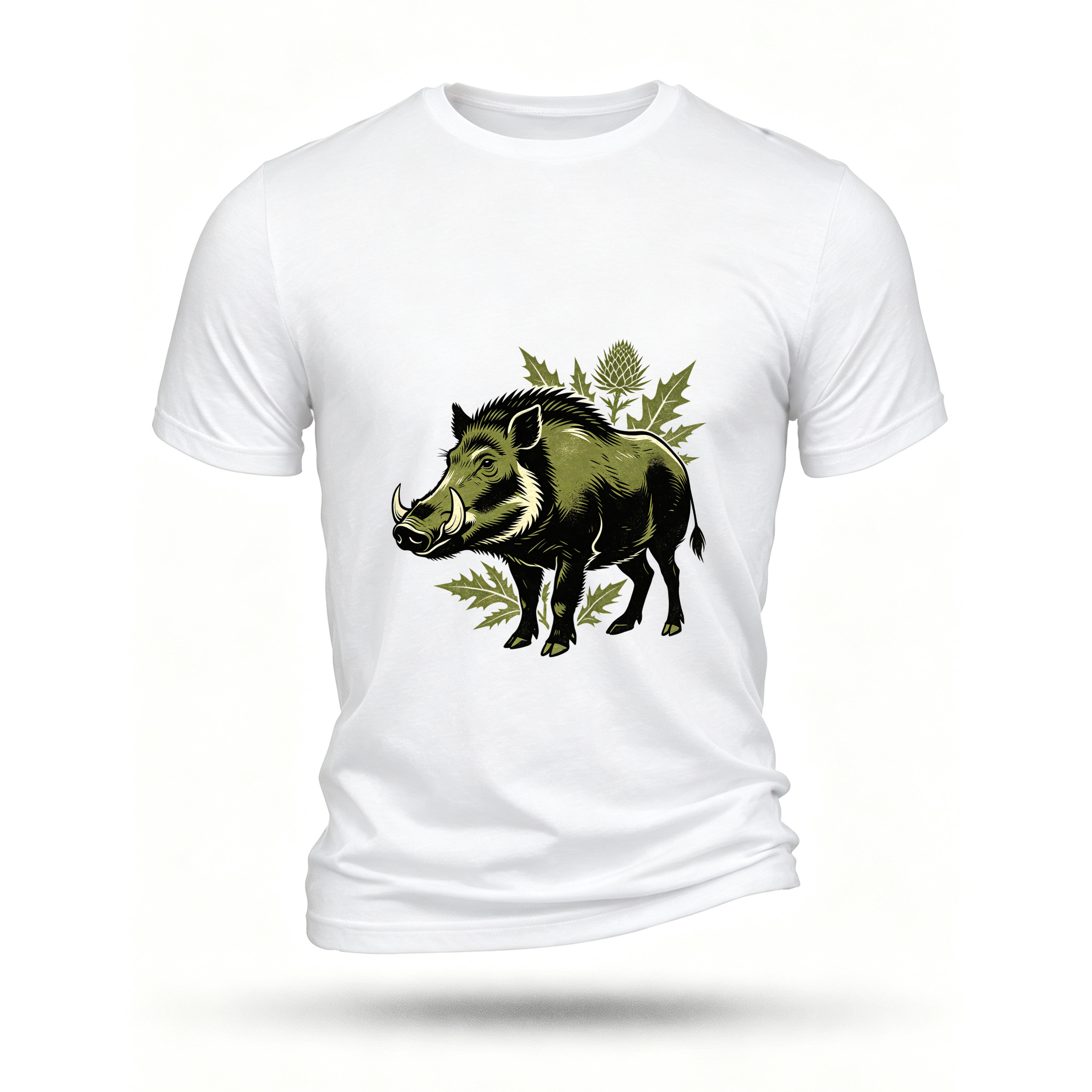 White T-shirt, front print