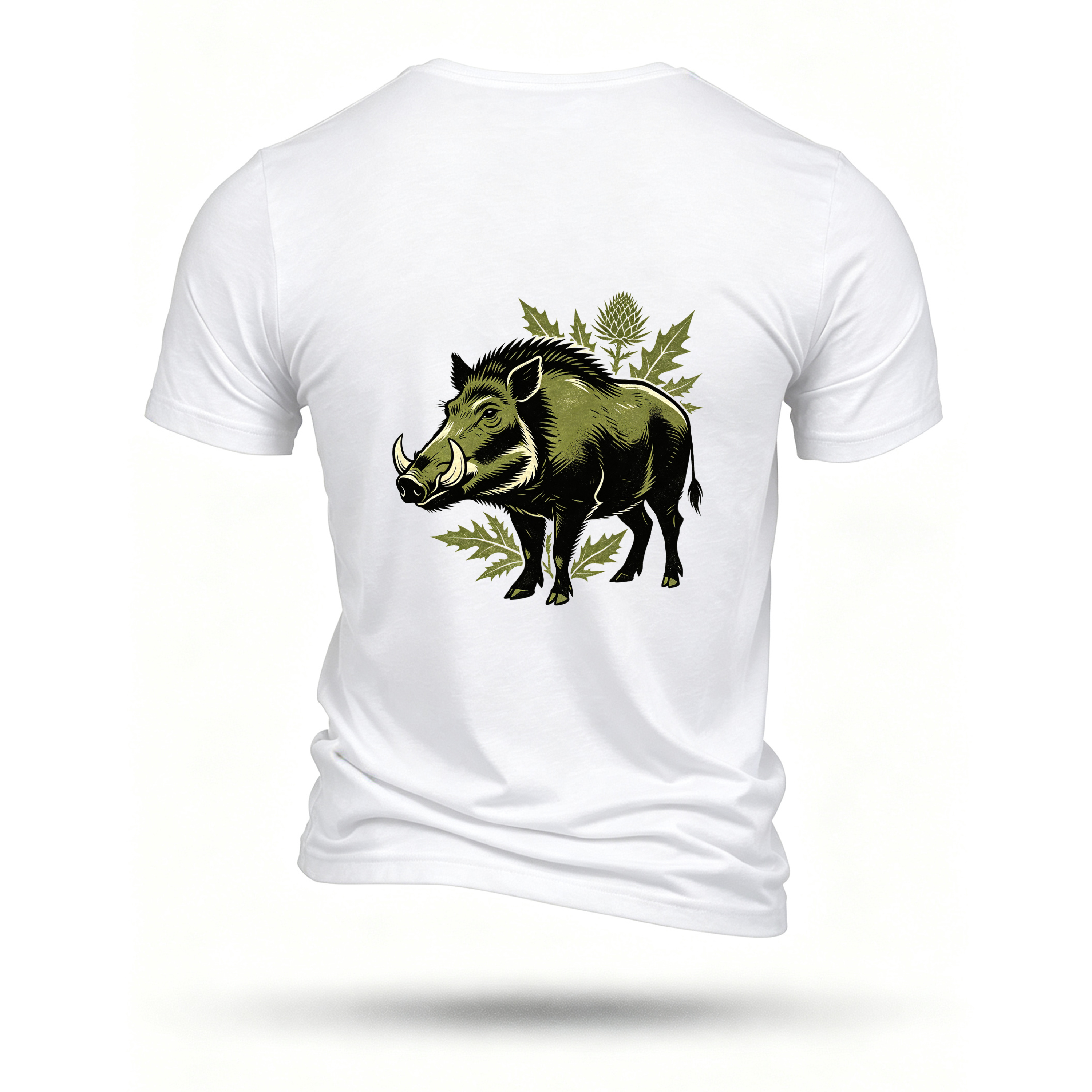 White T-shirt, back print