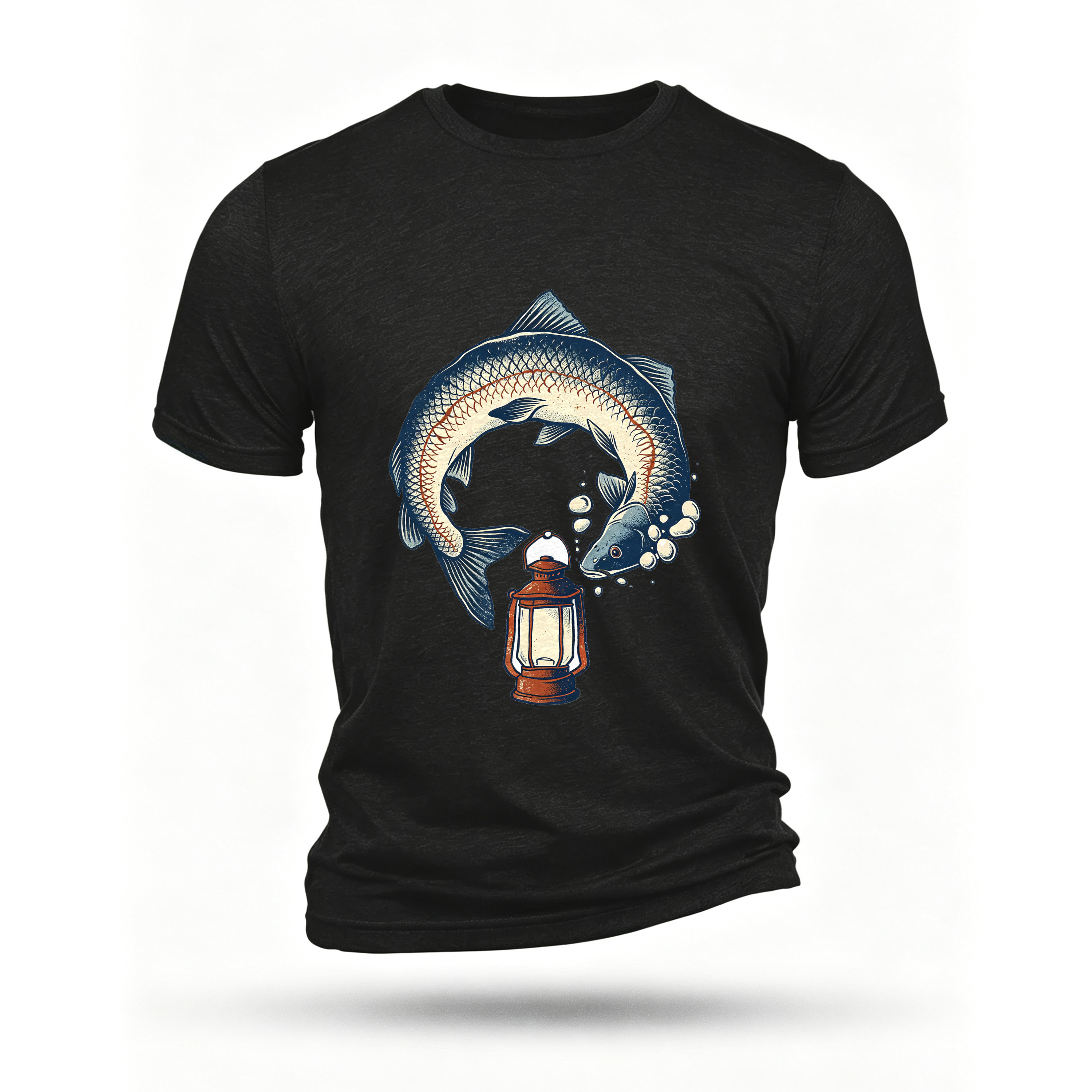 Black T-shirt, front print