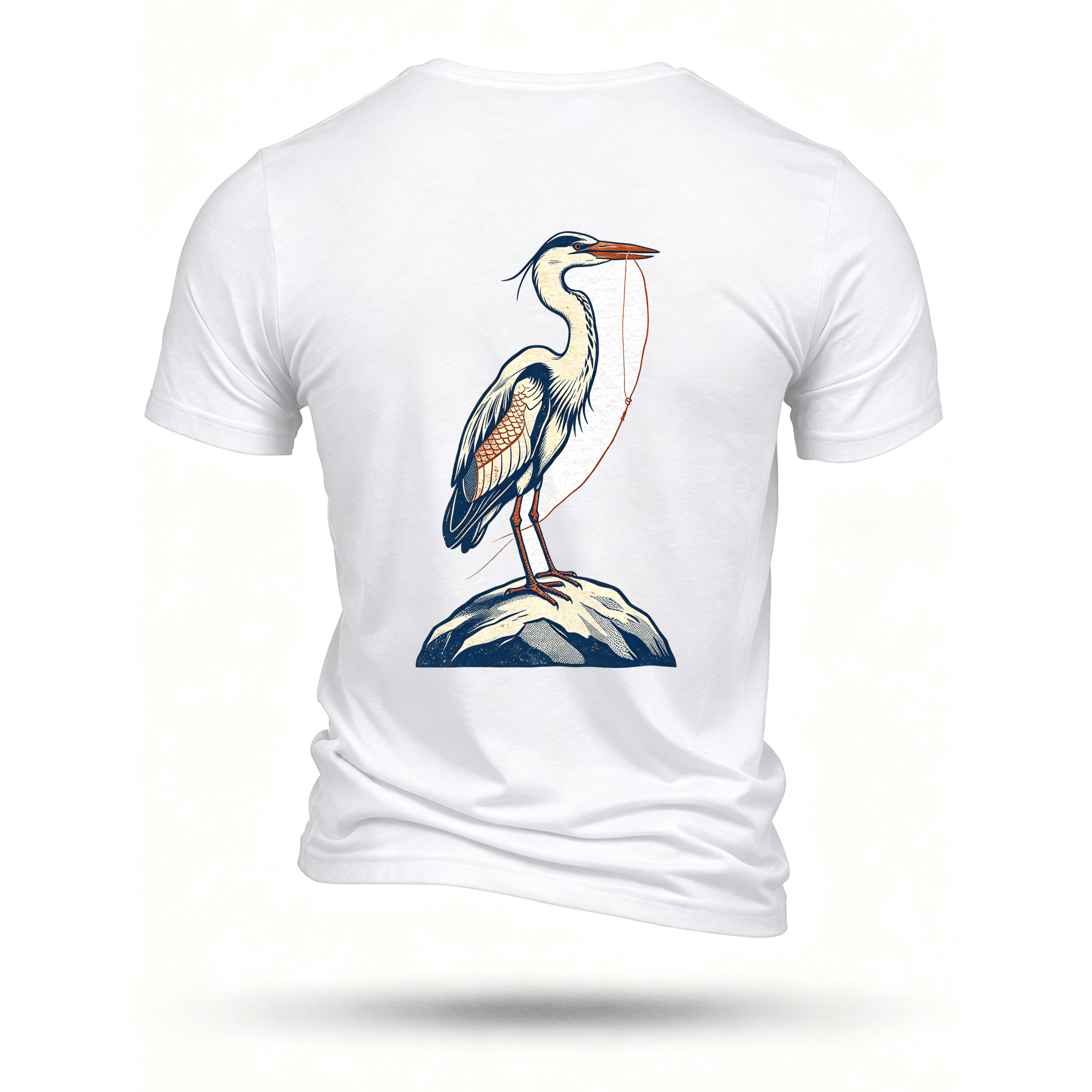 White T-shirt, back print