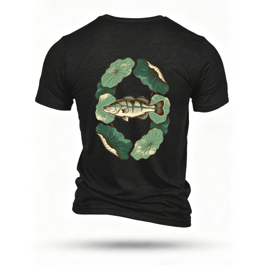 Black T-shirt, back print