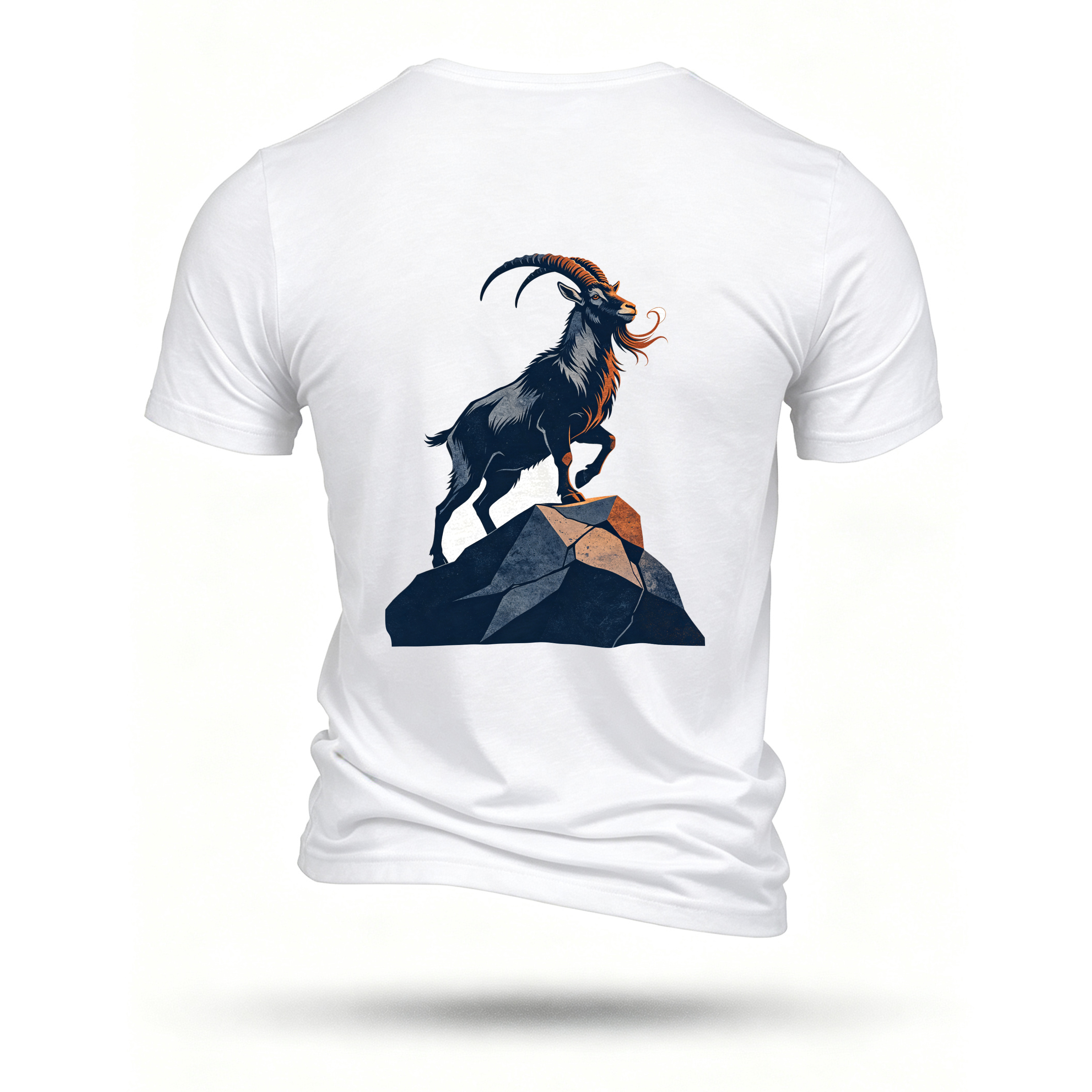 White T-shirt, back print