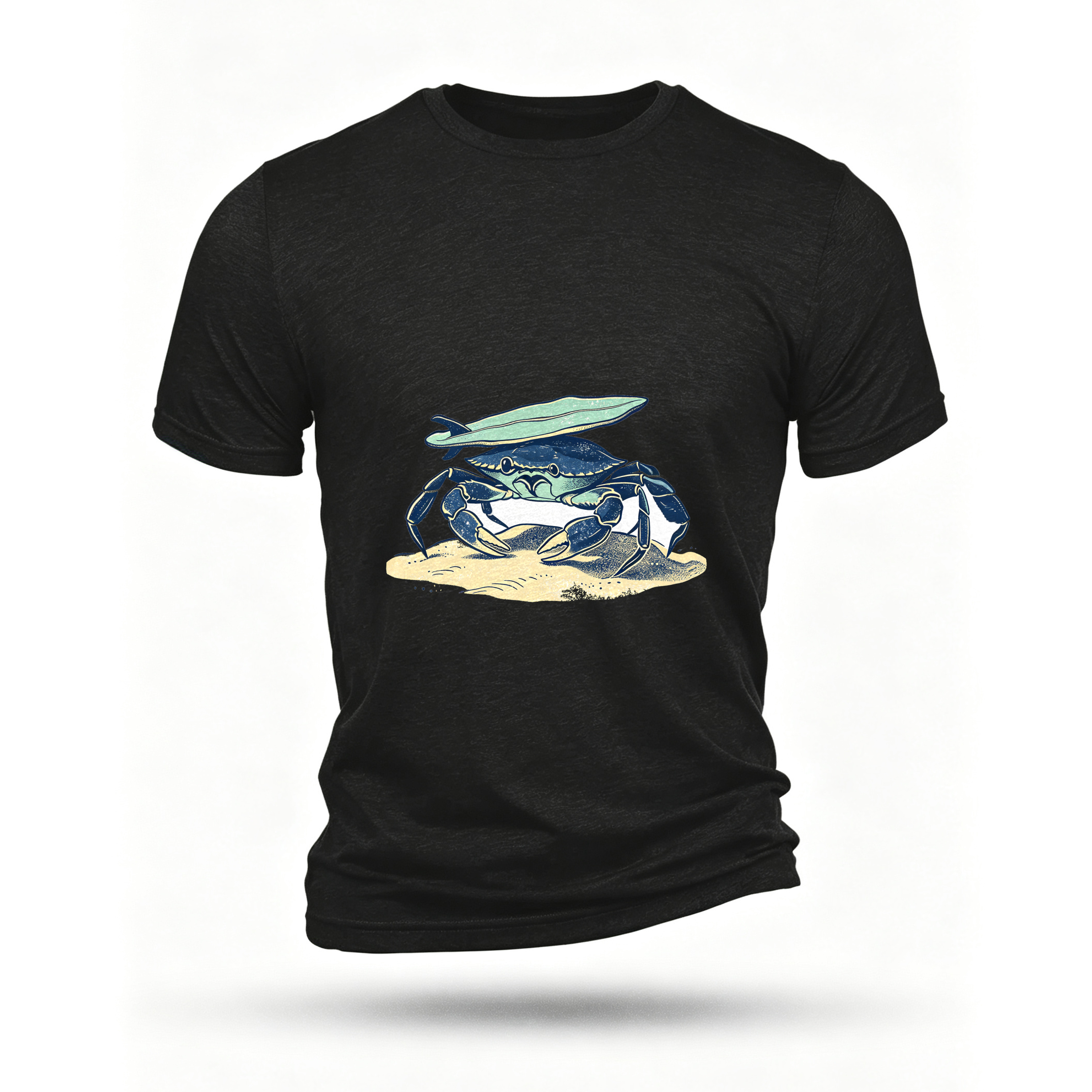 Black T-shirt, front print