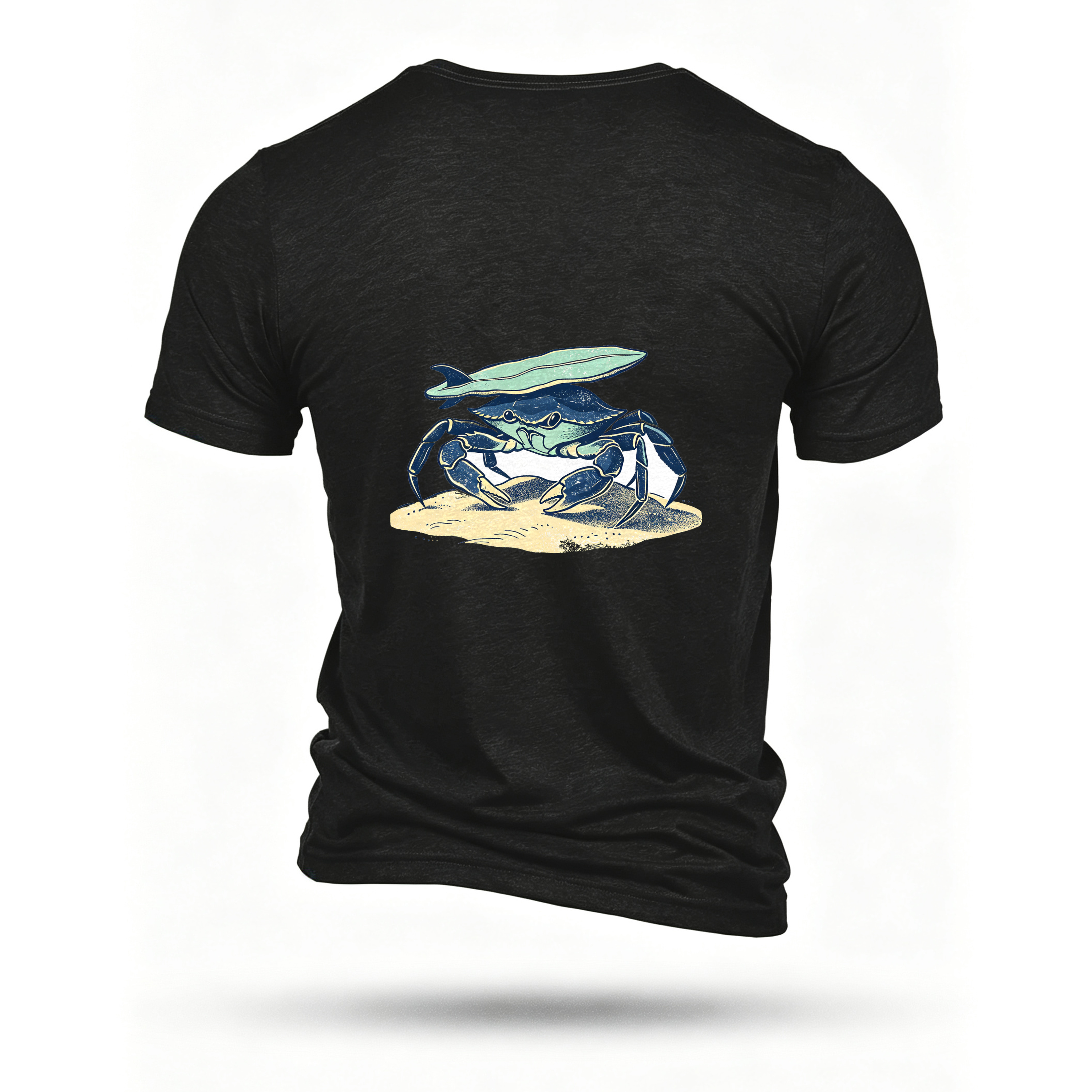 Black T-shirt, back print
