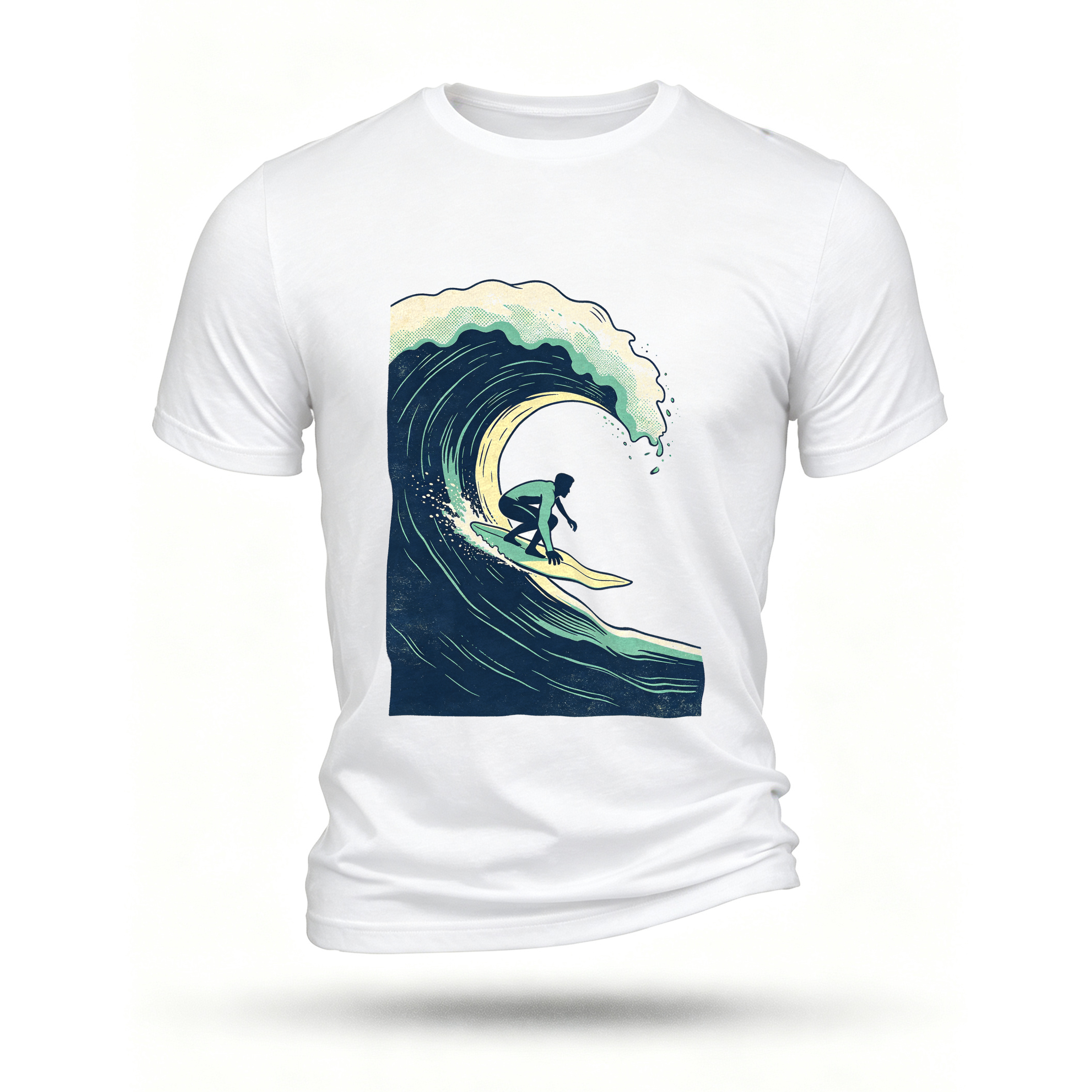 White T-shirt, front print
