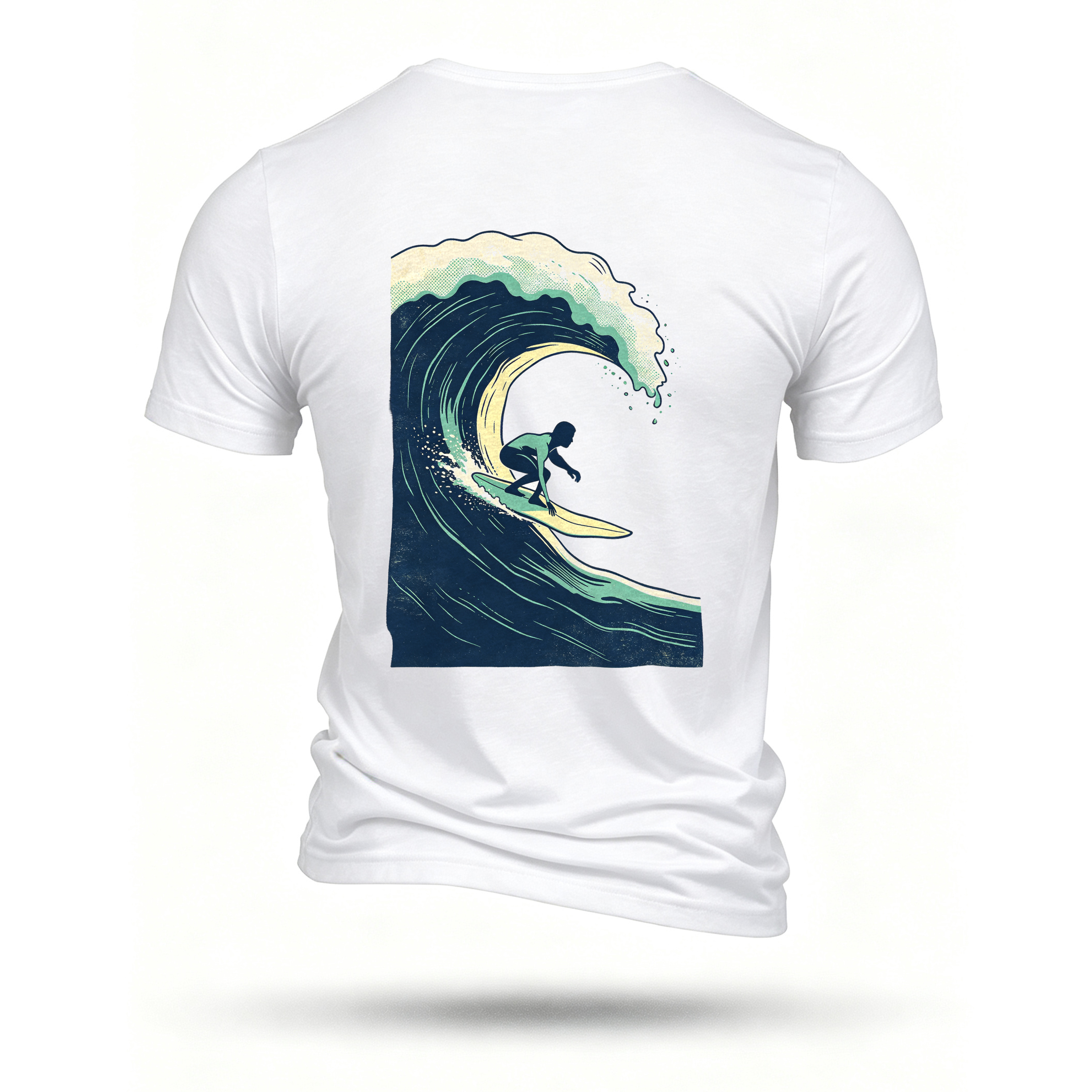 White T-shirt, back print