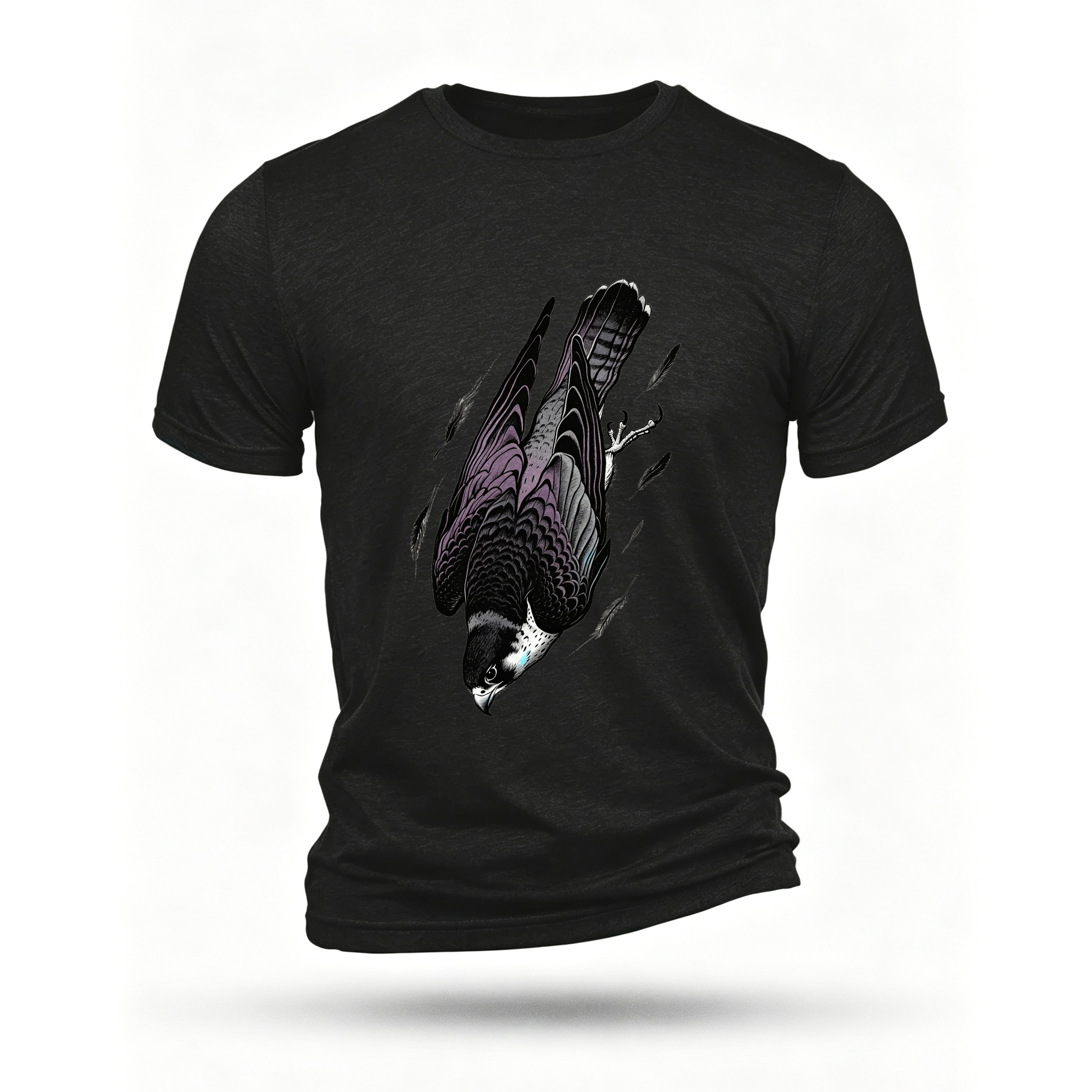 Black T-shirt, front print
