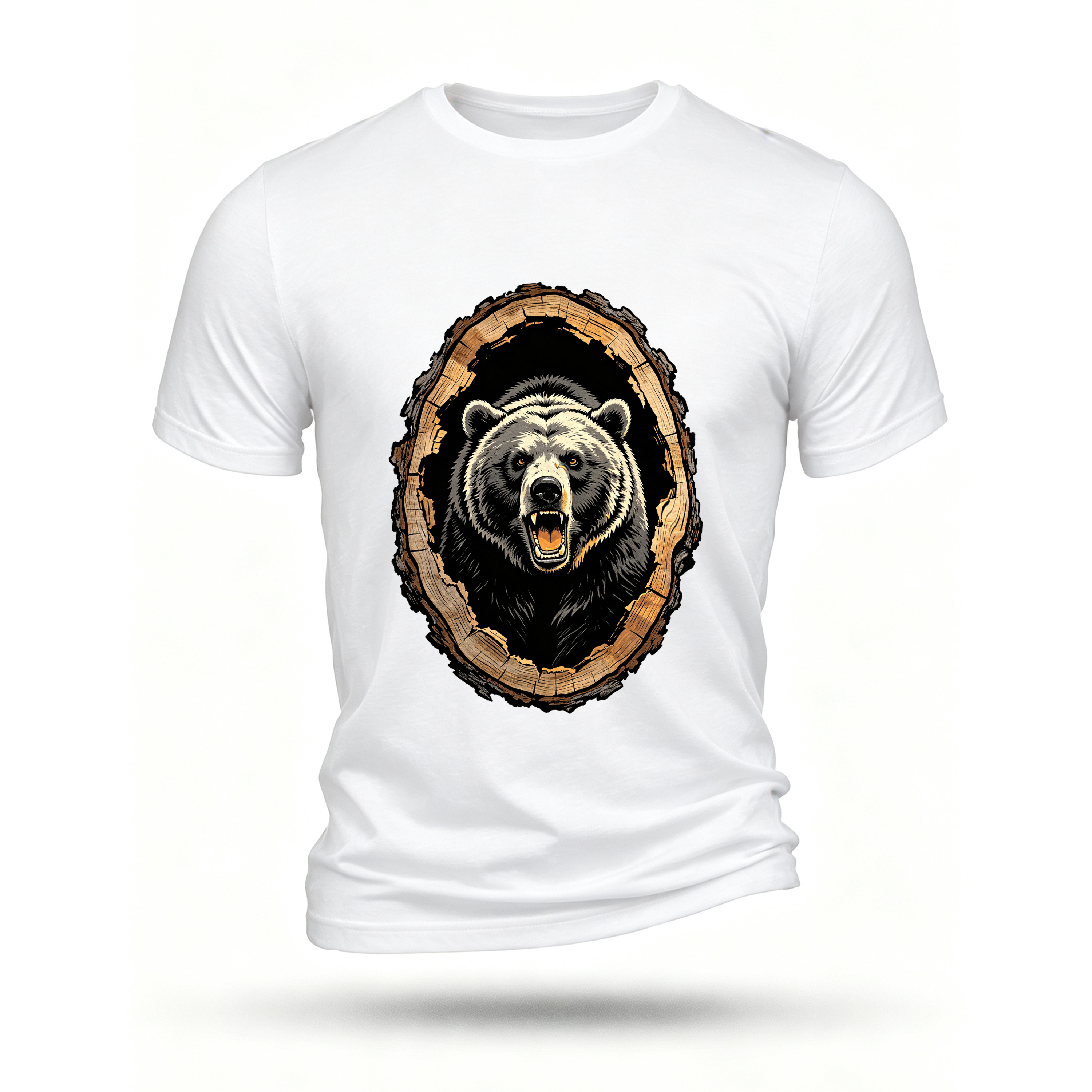 White T-shirt, front print