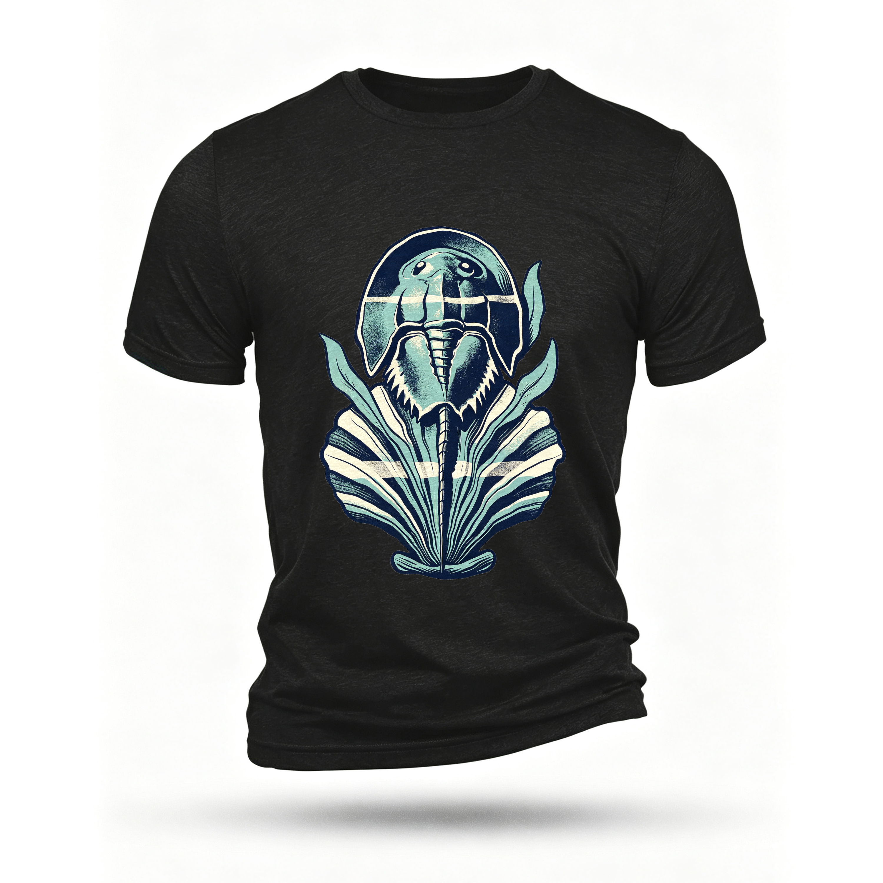 Black T-shirt, front print