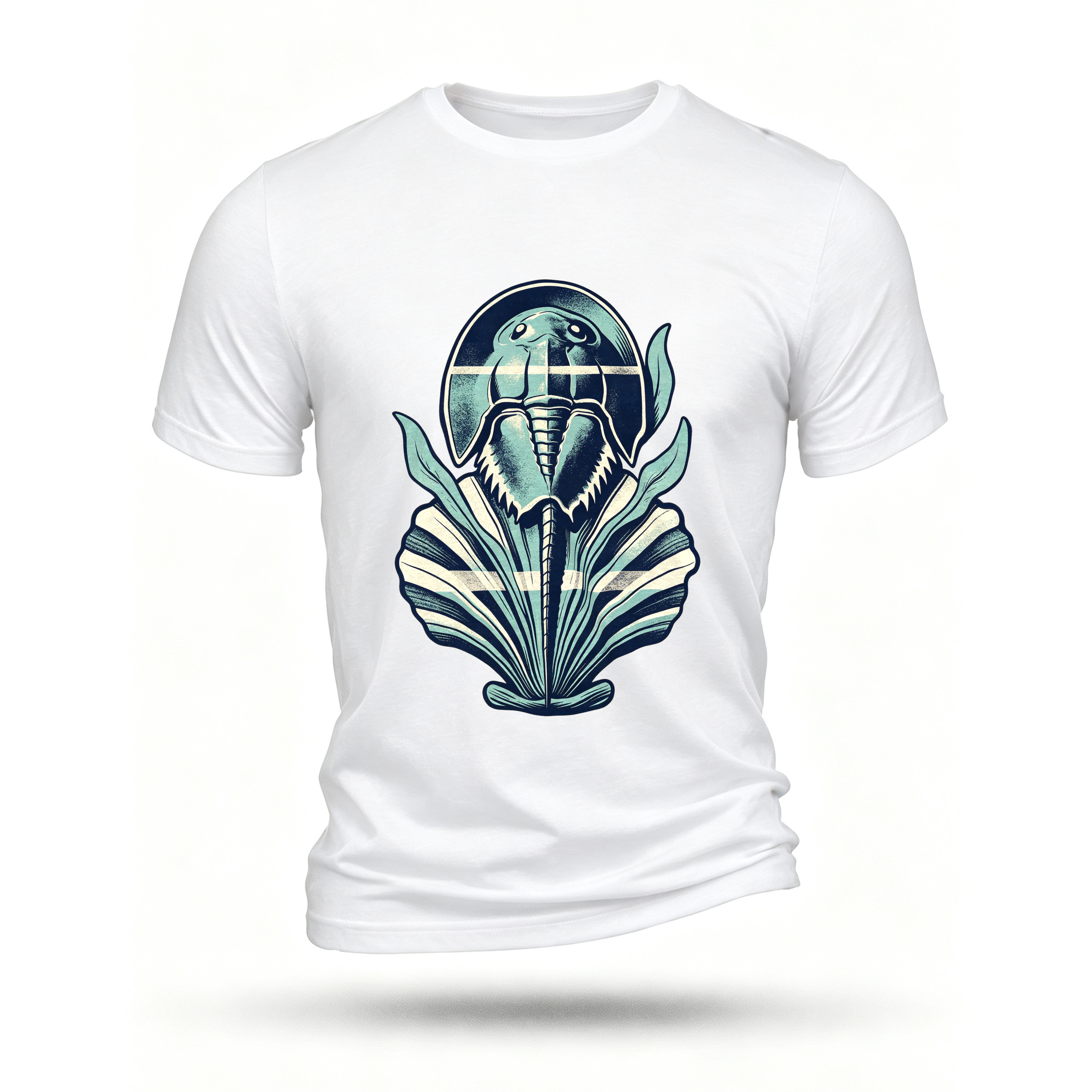 White T-shirt, front print