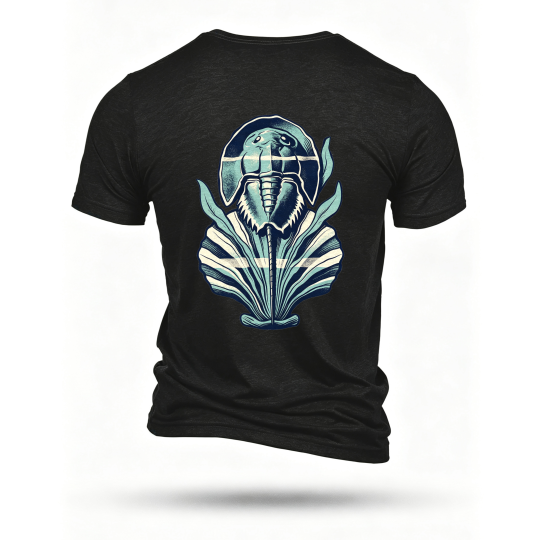 Black T-shirt, back print