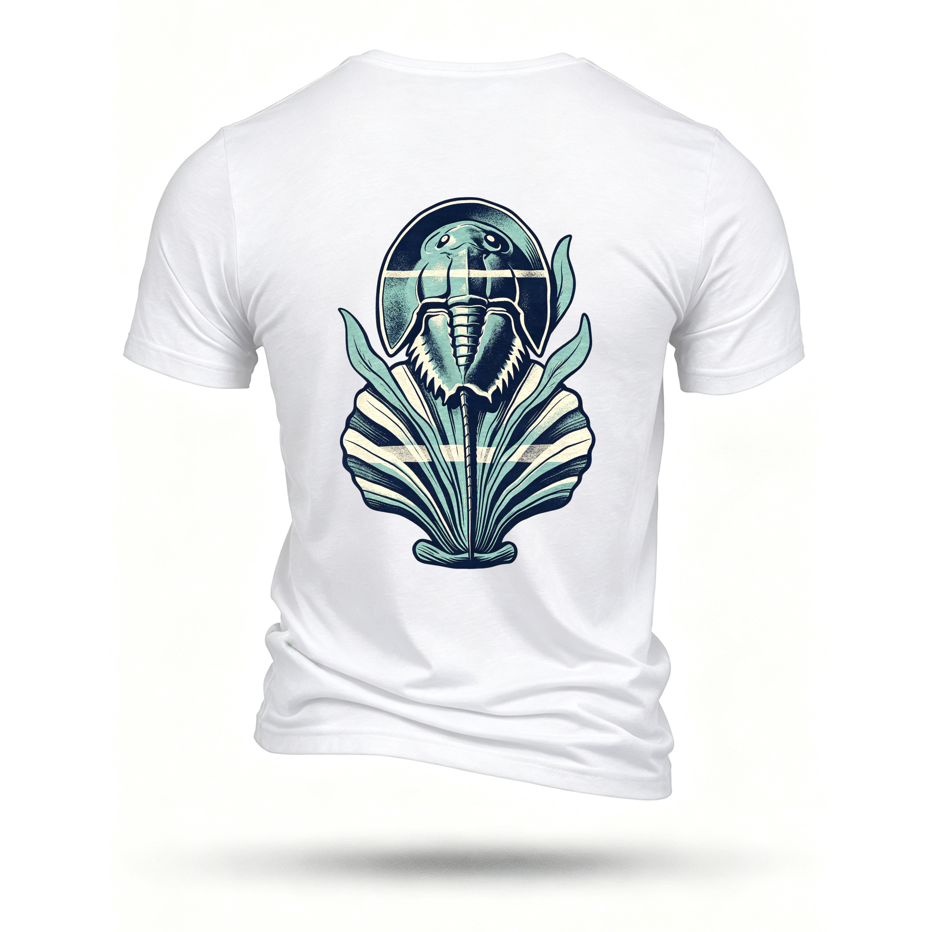 White T-shirt, back print
