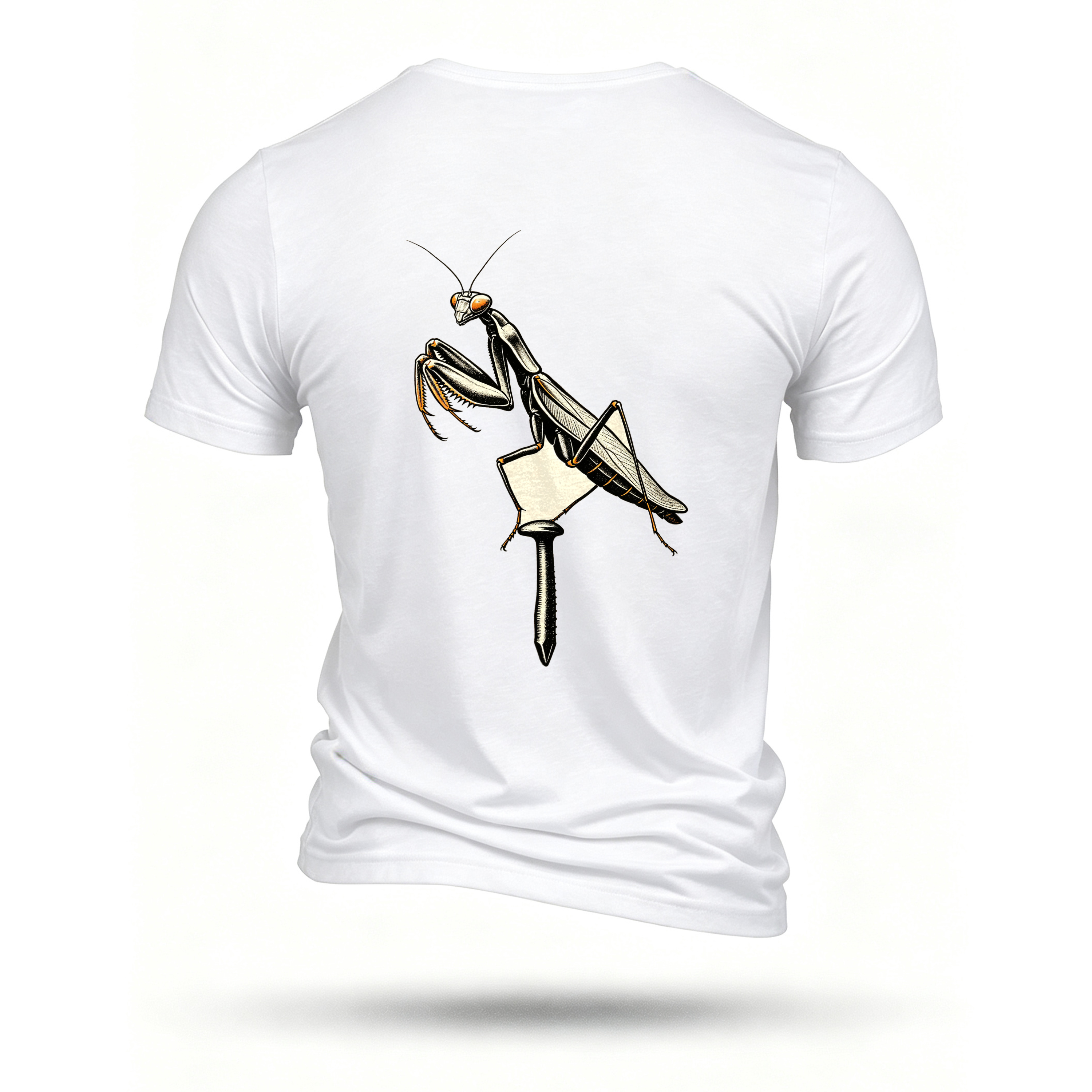 White T-shirt, back print