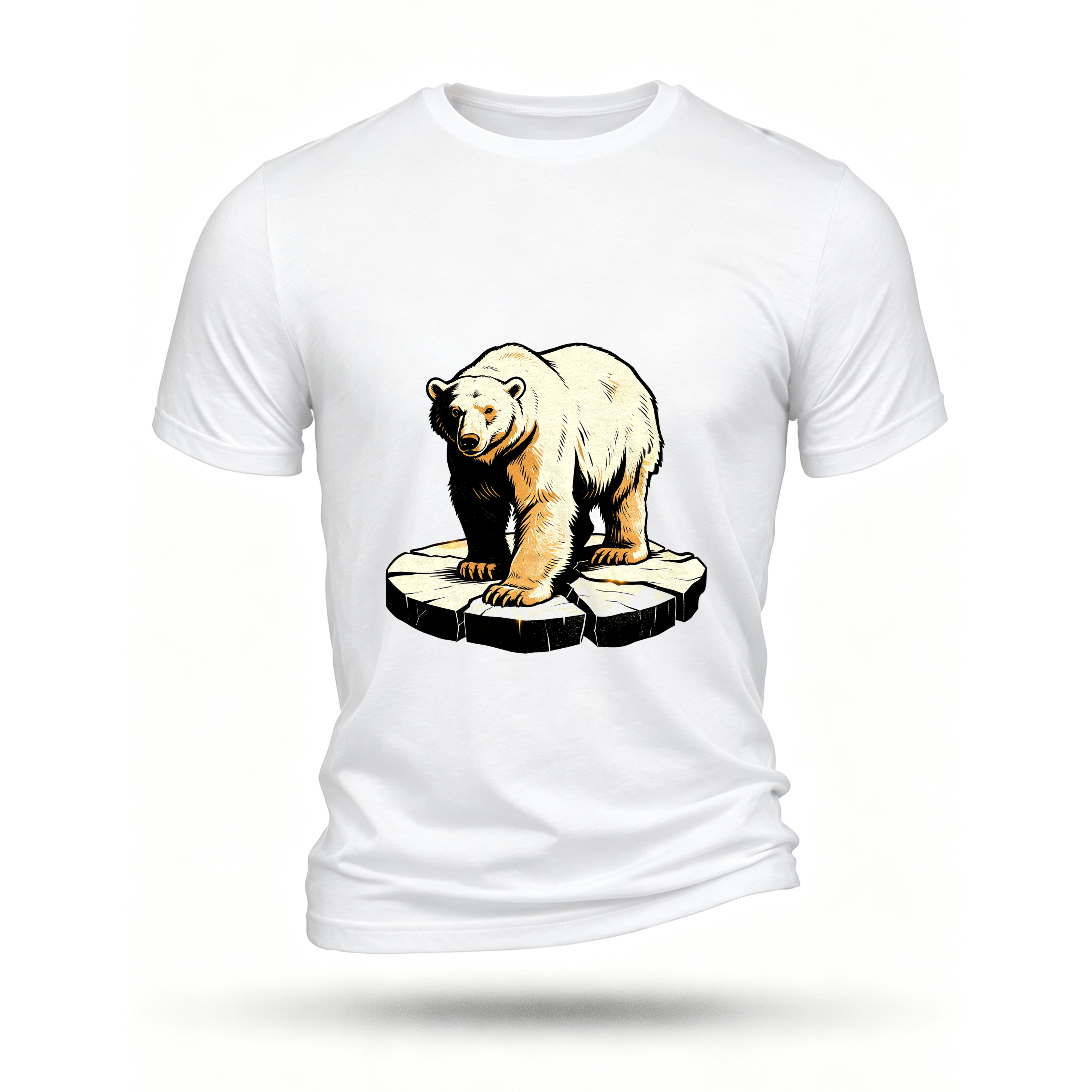White T-shirt, front print