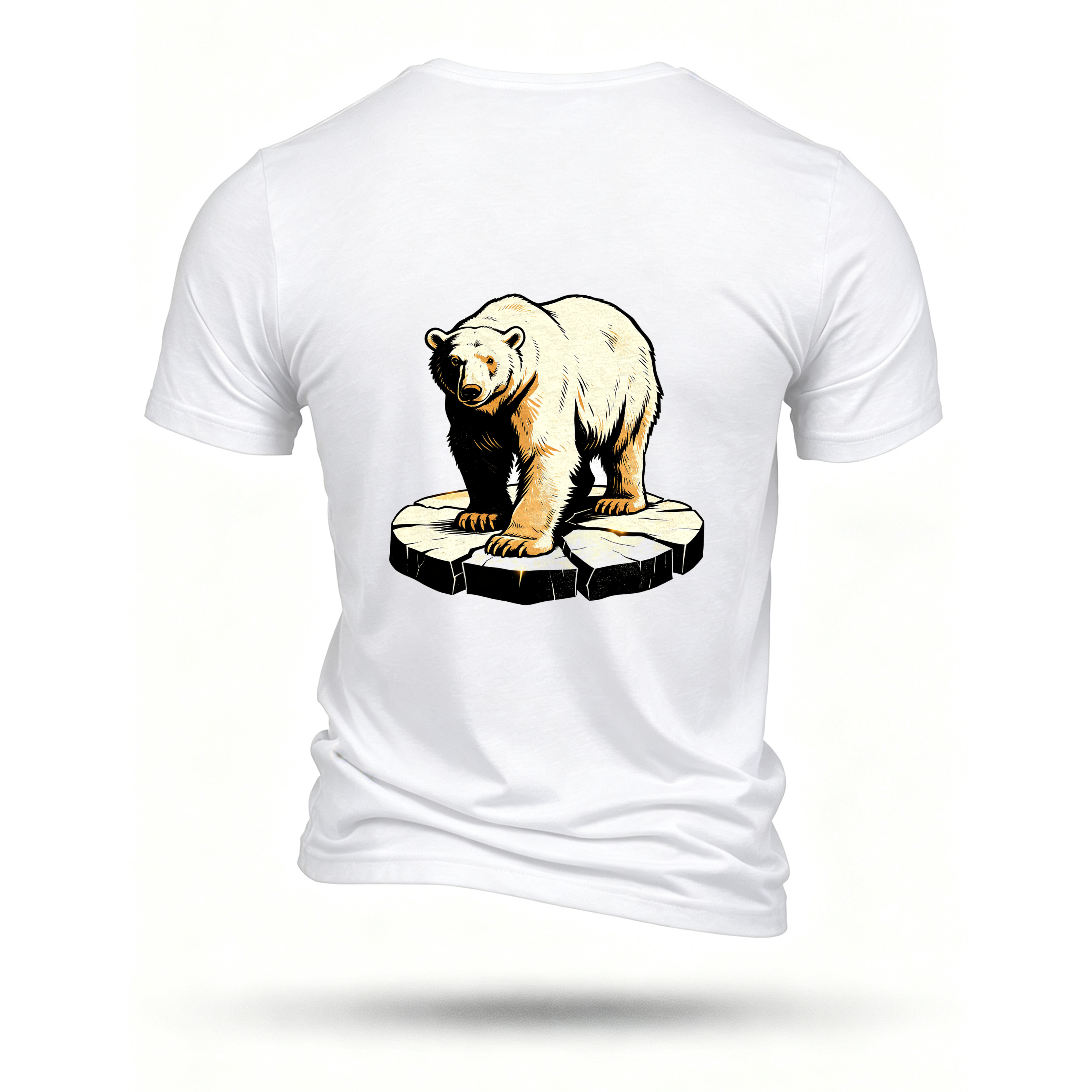 White T-shirt, back print