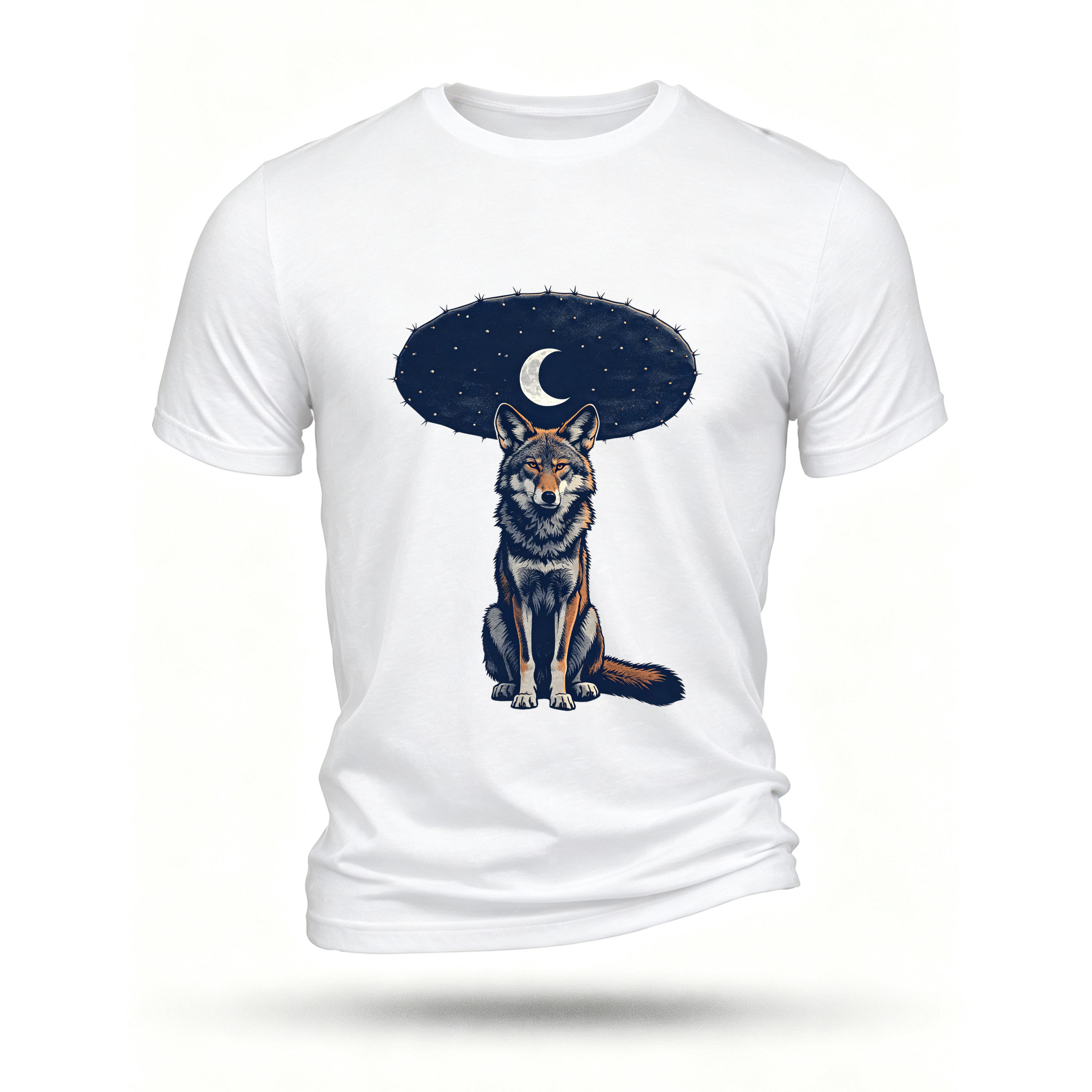 White T-shirt, front print