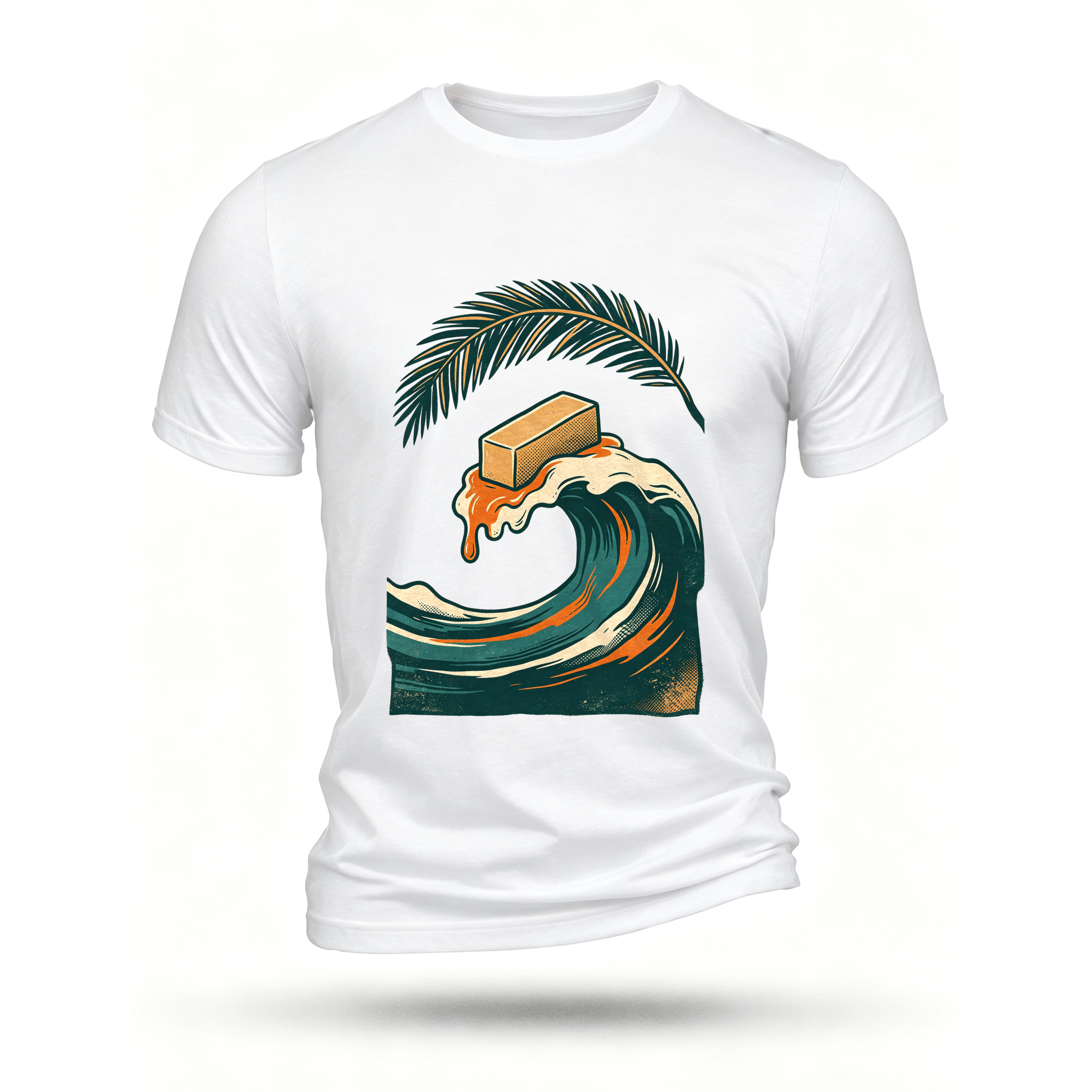 White T-shirt, front print
