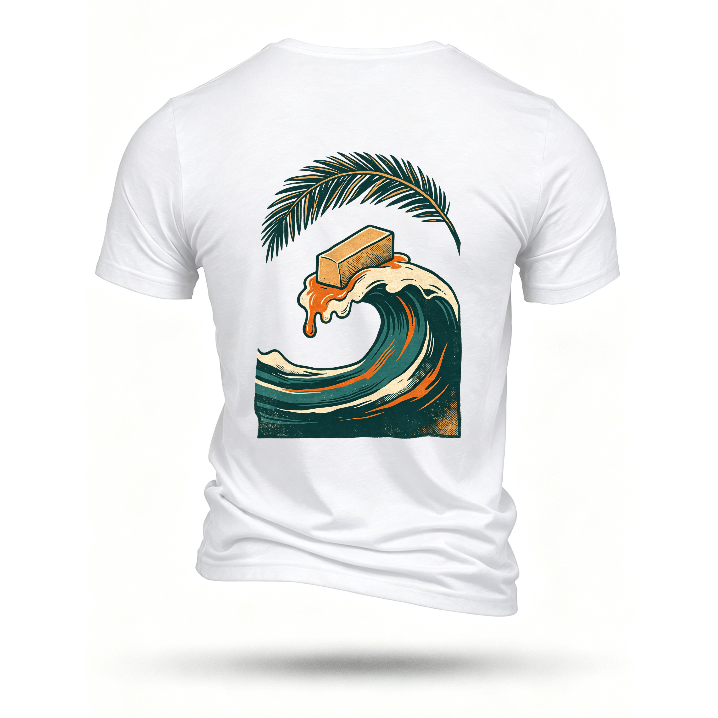 White T-shirt, back print