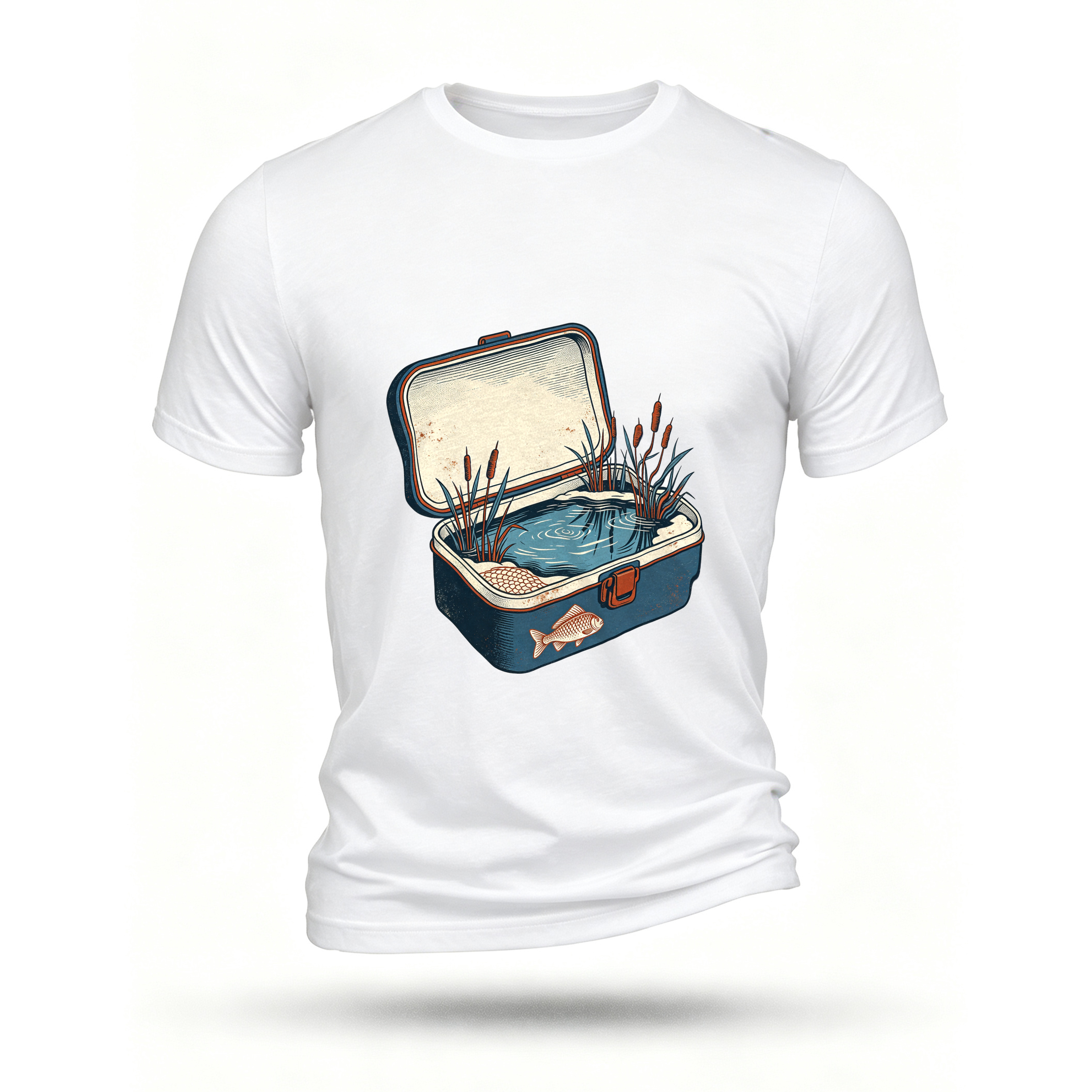 White T-shirt, front print