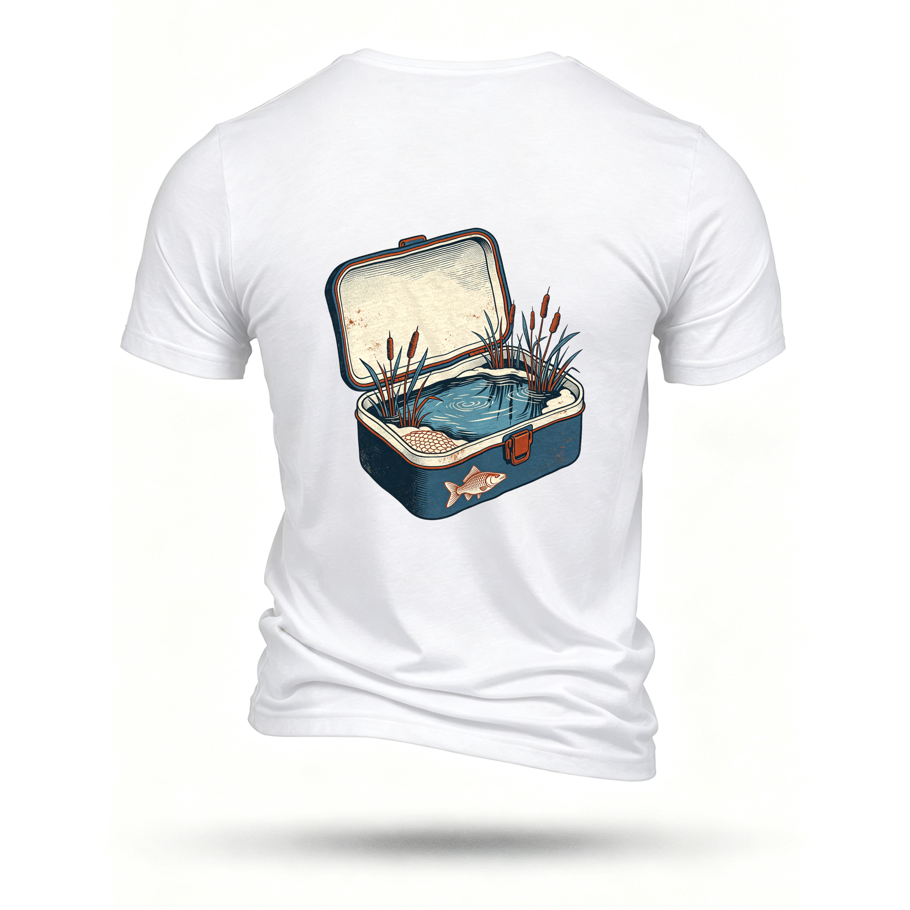 White T-shirt, back print