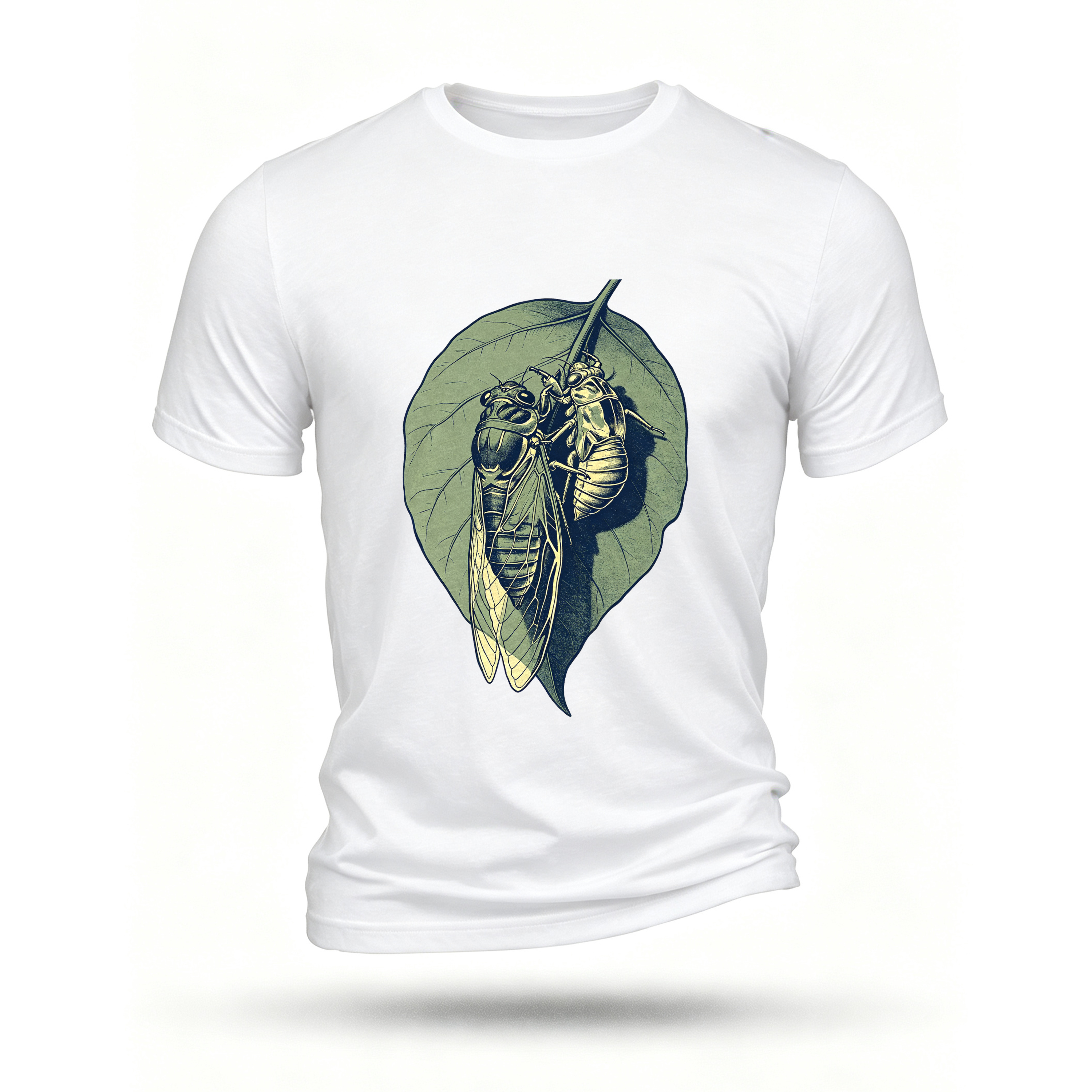 White T-shirt, front print