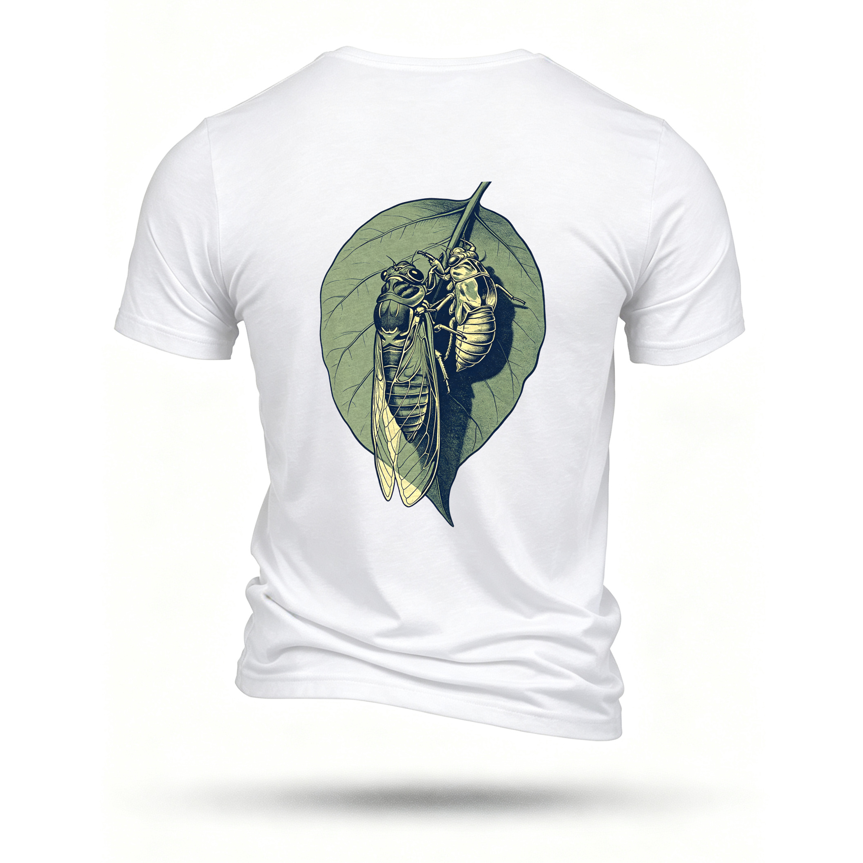 White T-shirt, back print