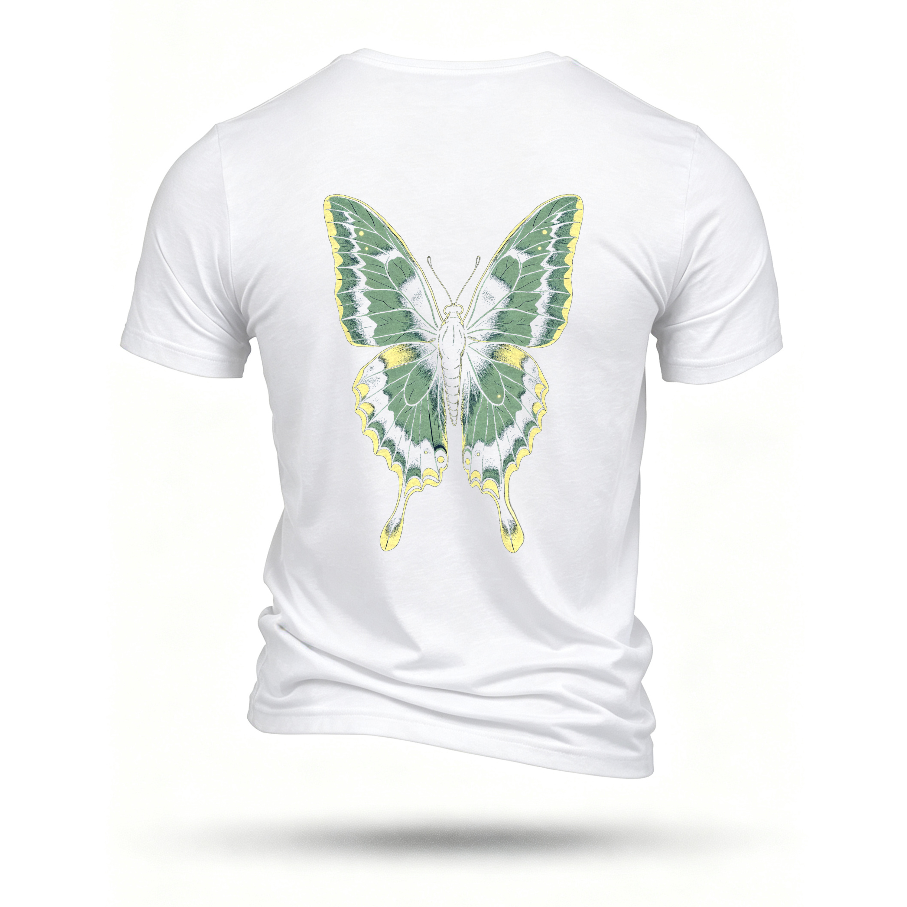 White T-shirt, back print
