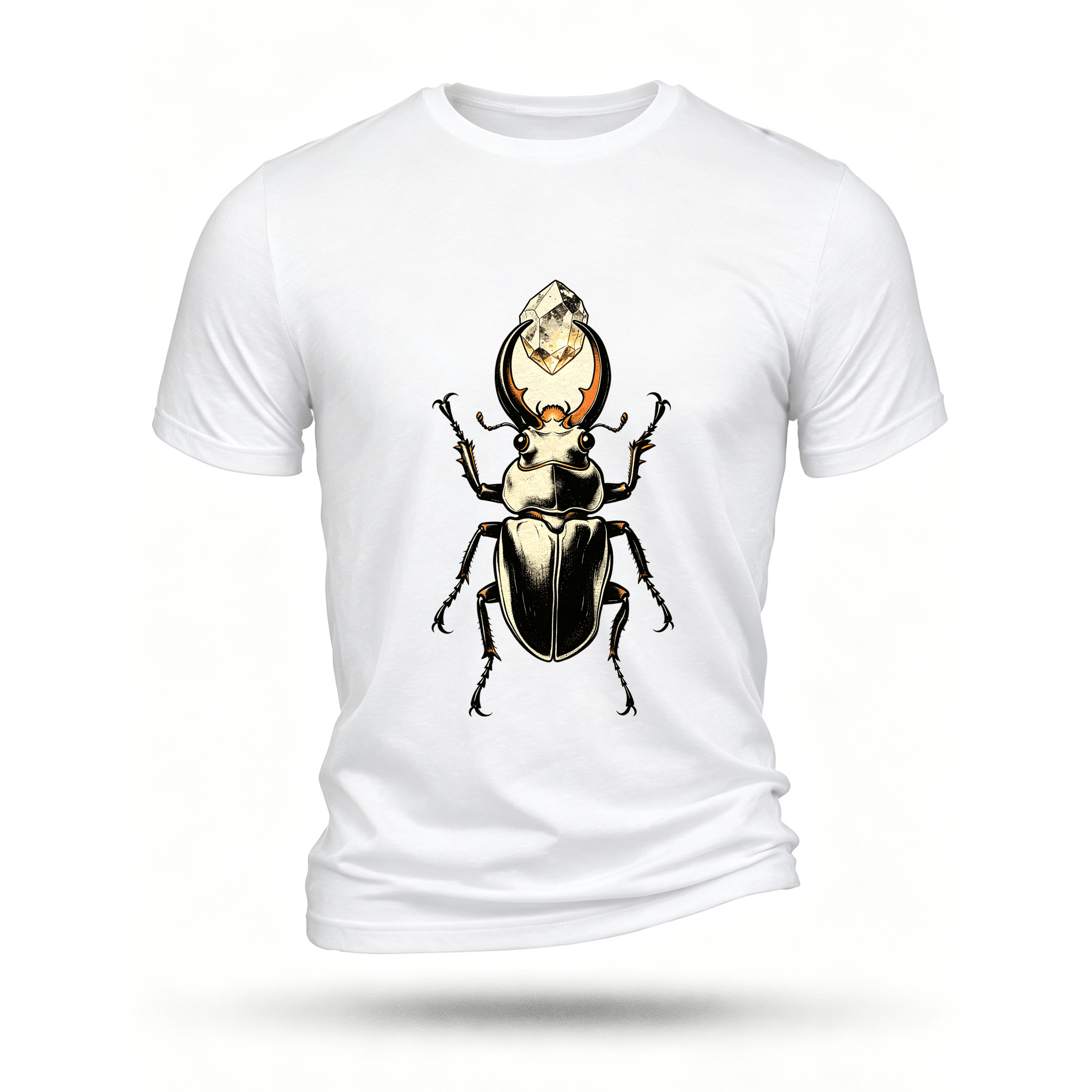 White T-shirt, front print