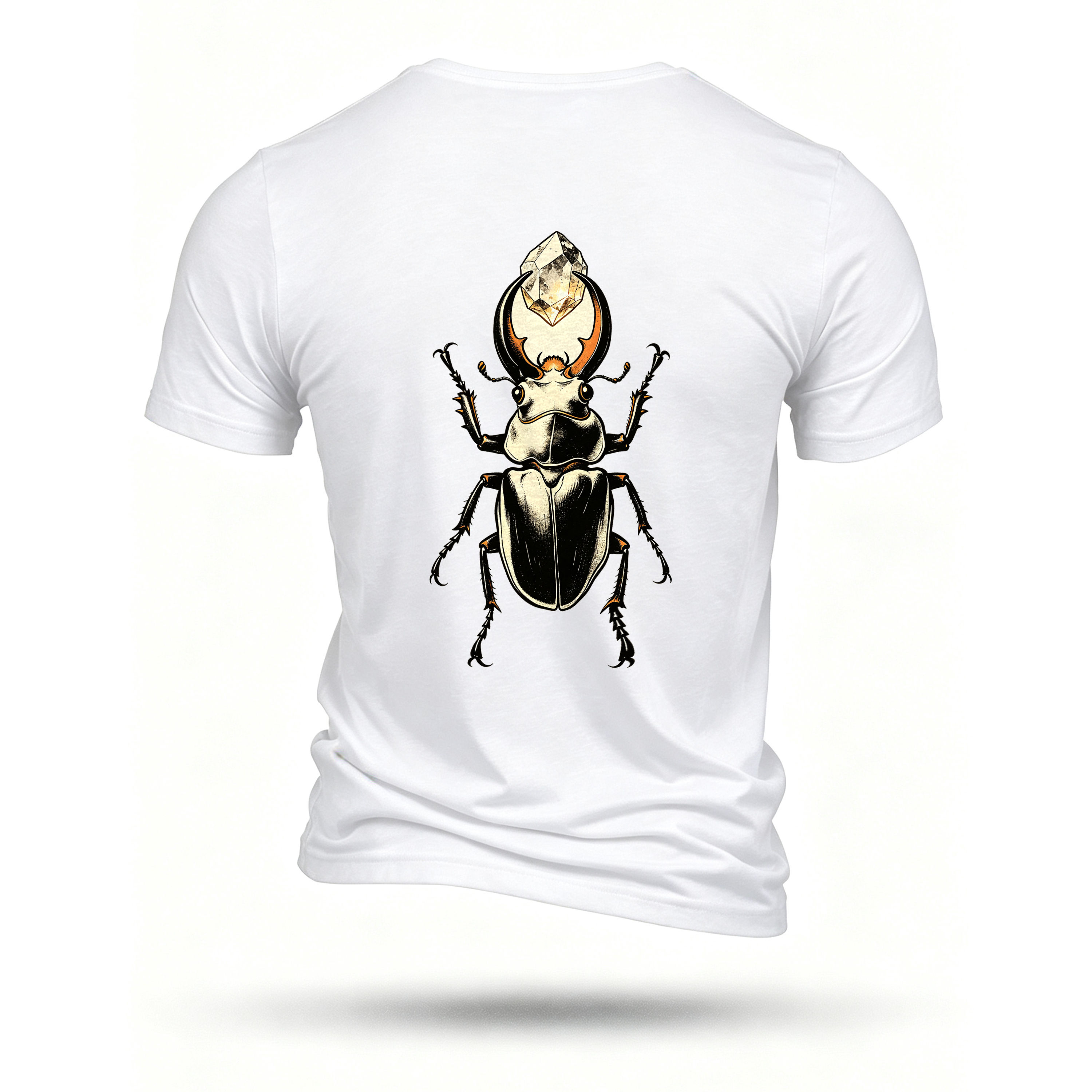 White T-shirt, back print