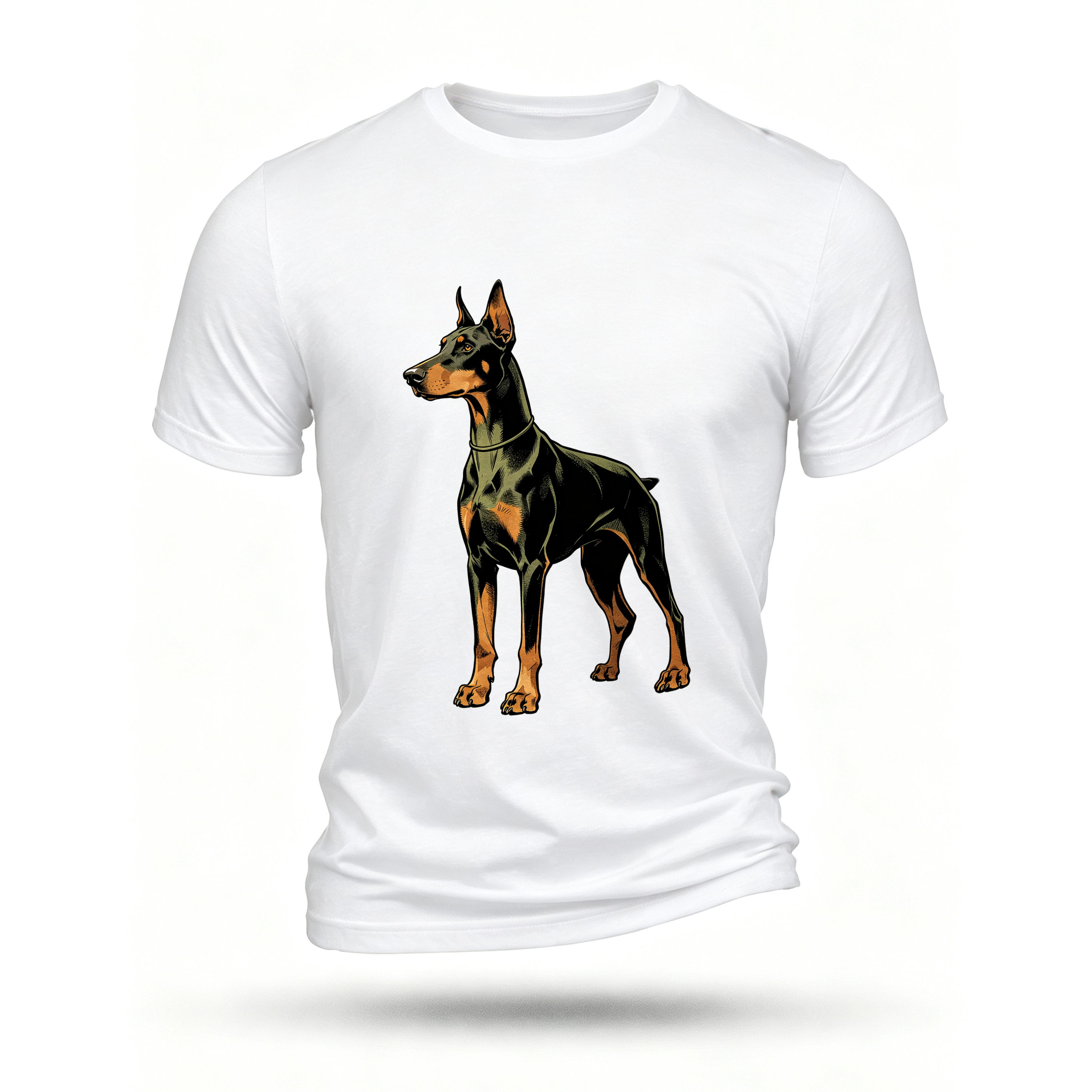 White T-shirt, front print