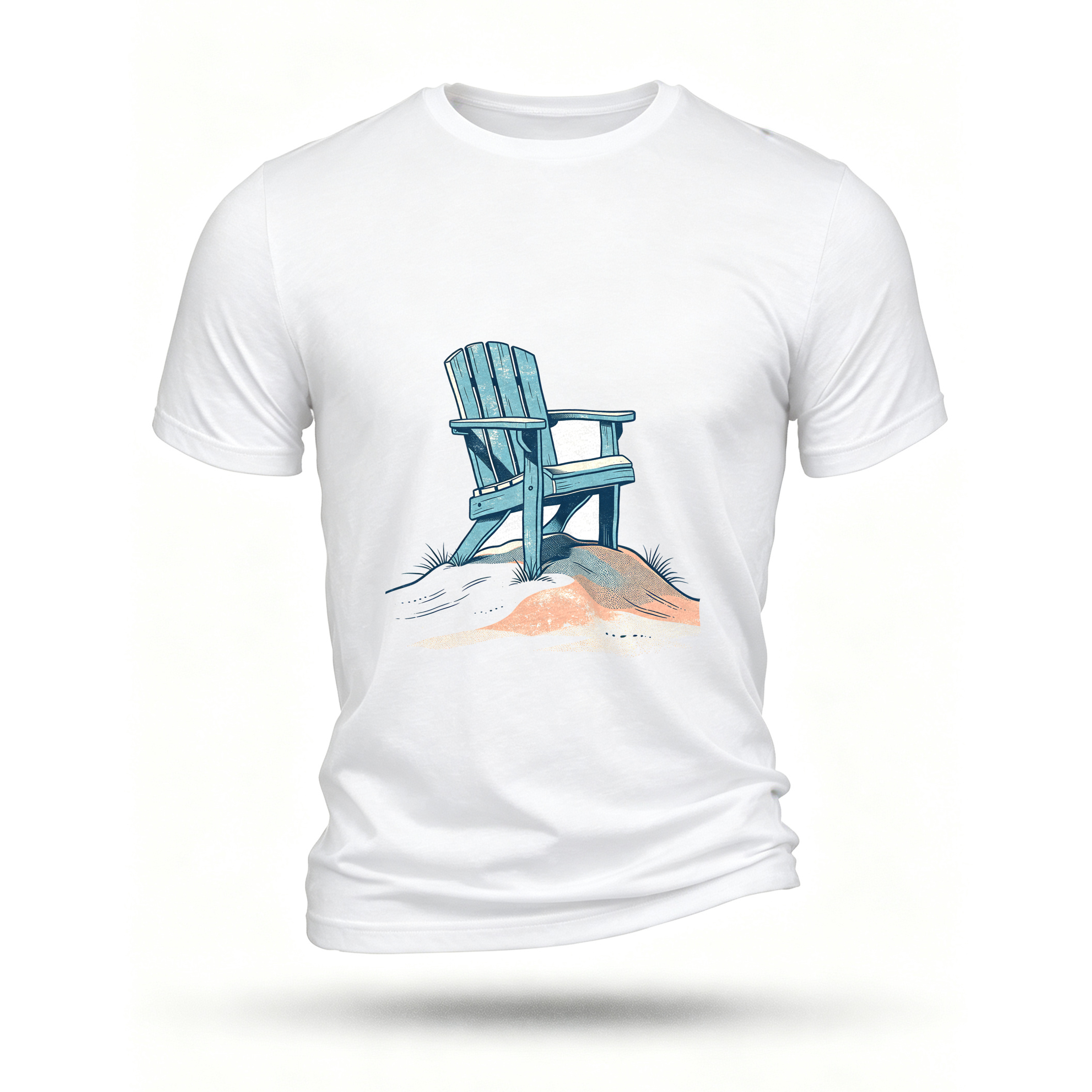 White T-shirt, front print