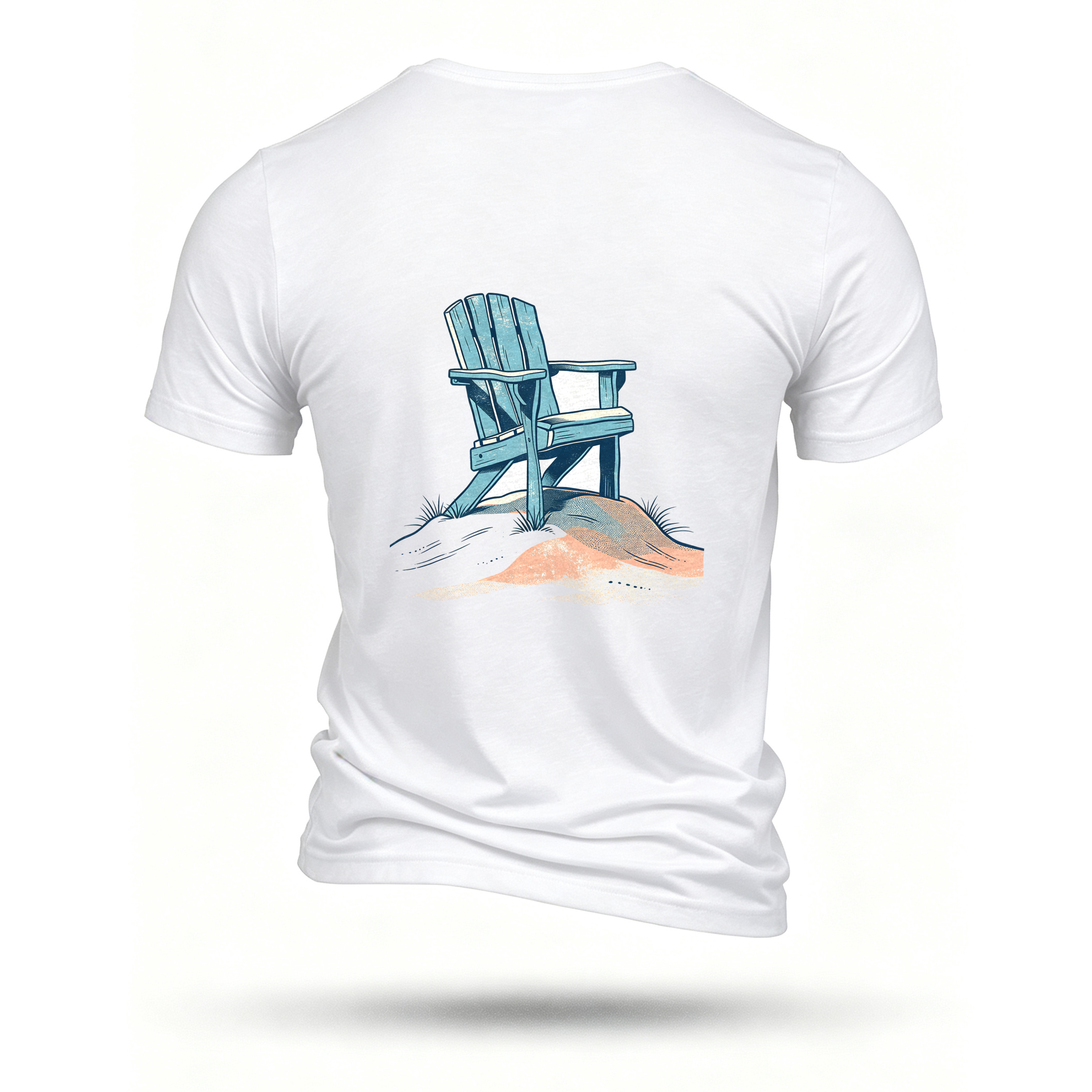 White T-shirt, back print