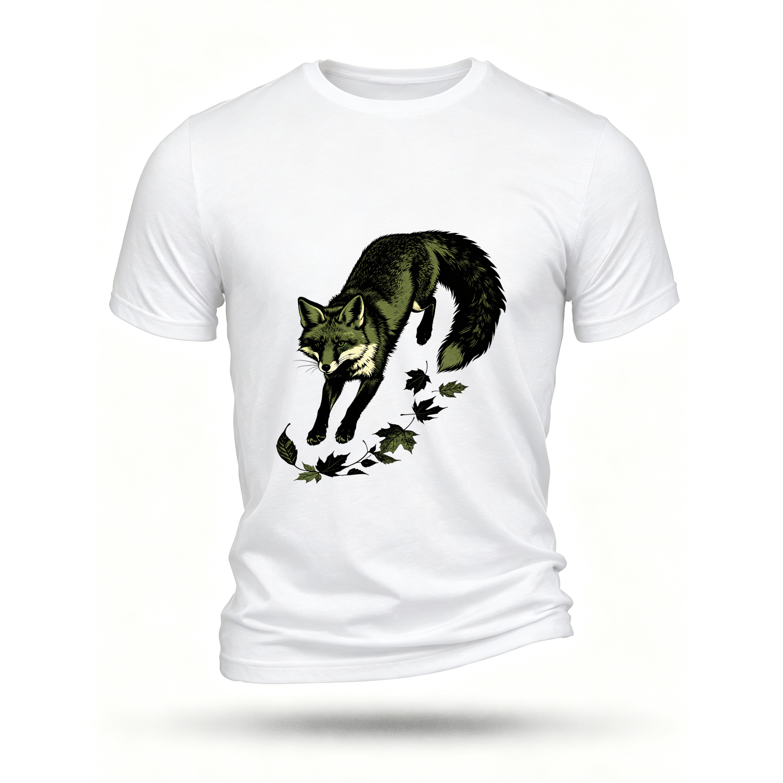 White T-shirt, front print