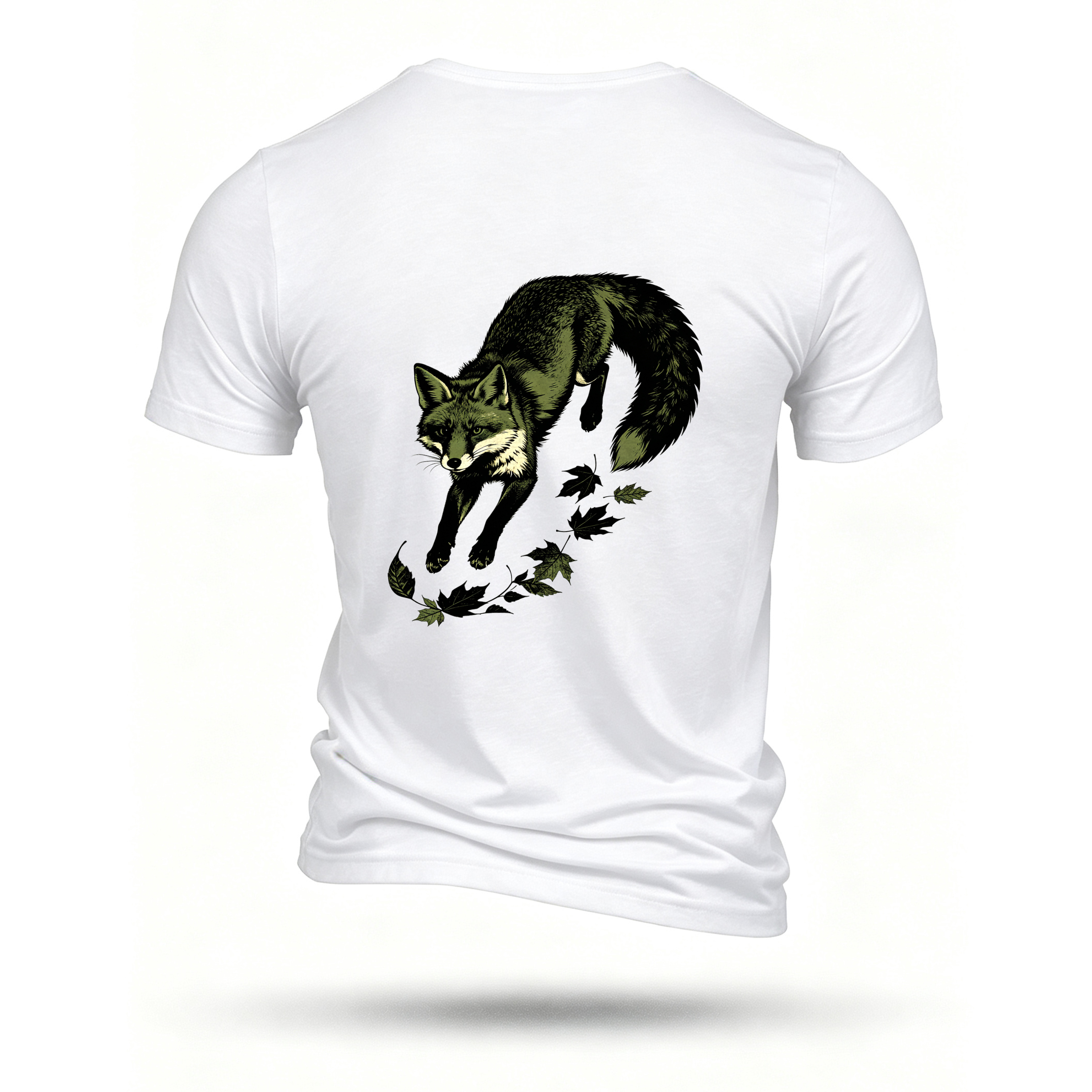 White T-shirt, back print