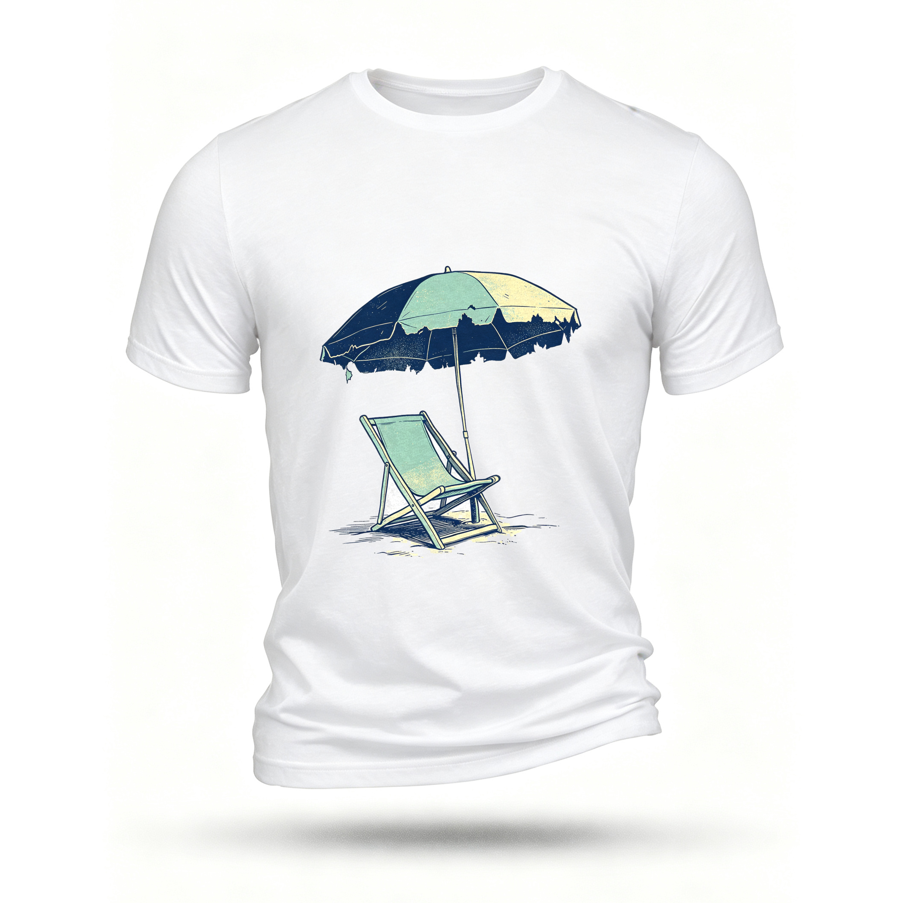 White T-shirt, front print