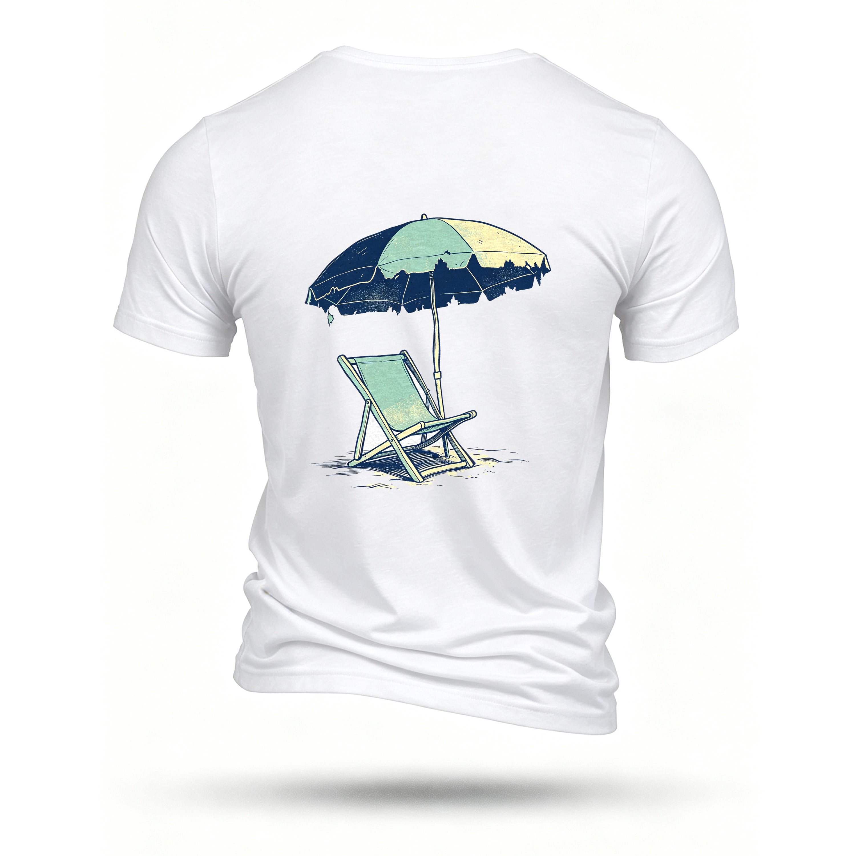 White T-shirt, back print