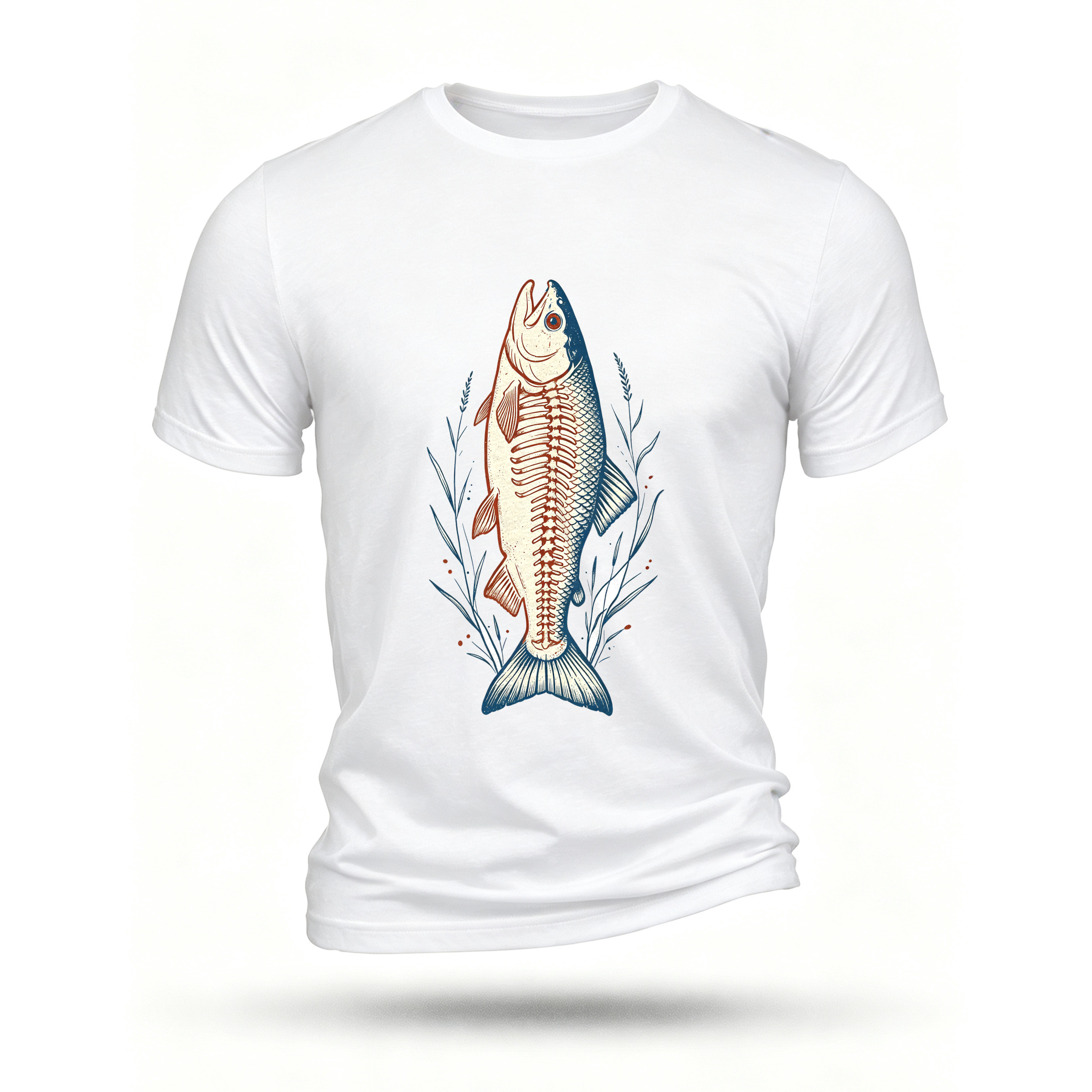 White T-shirt, front print