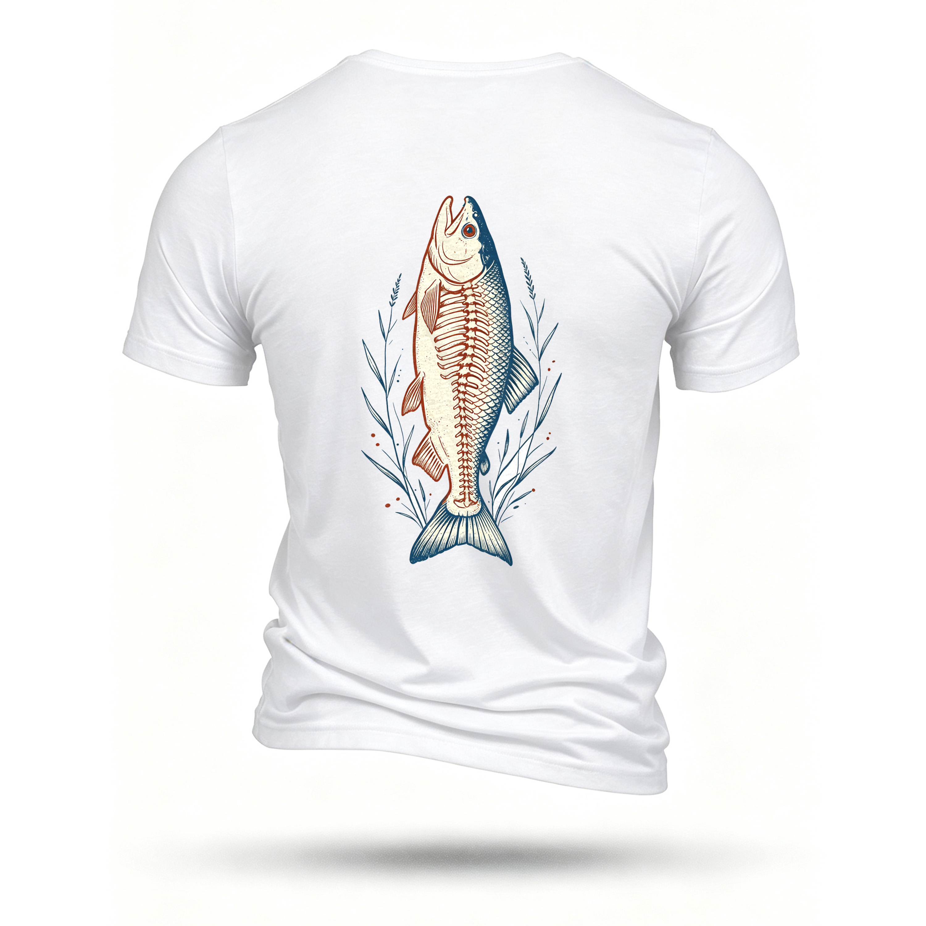 White T-shirt, back print