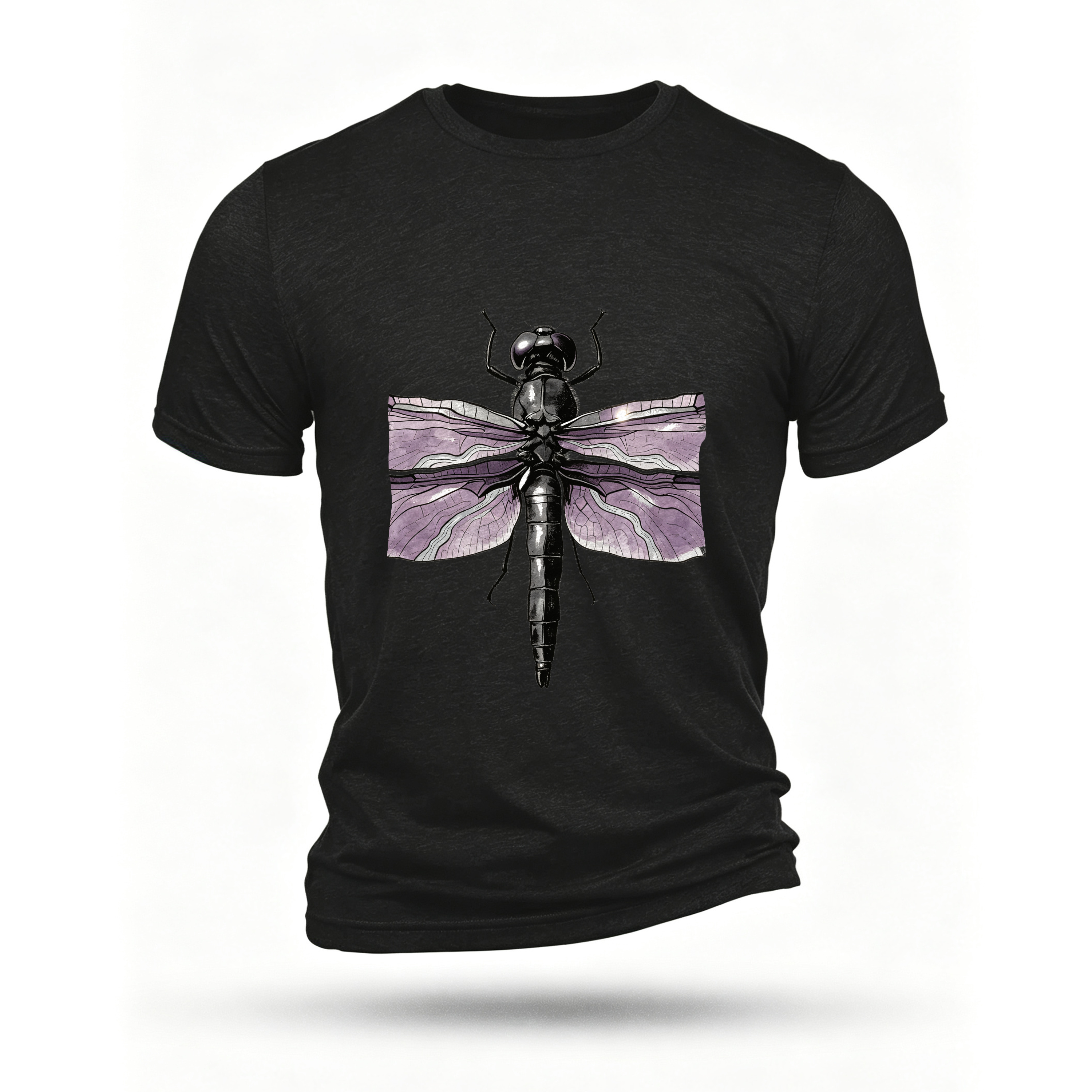 Black T-shirt, front print